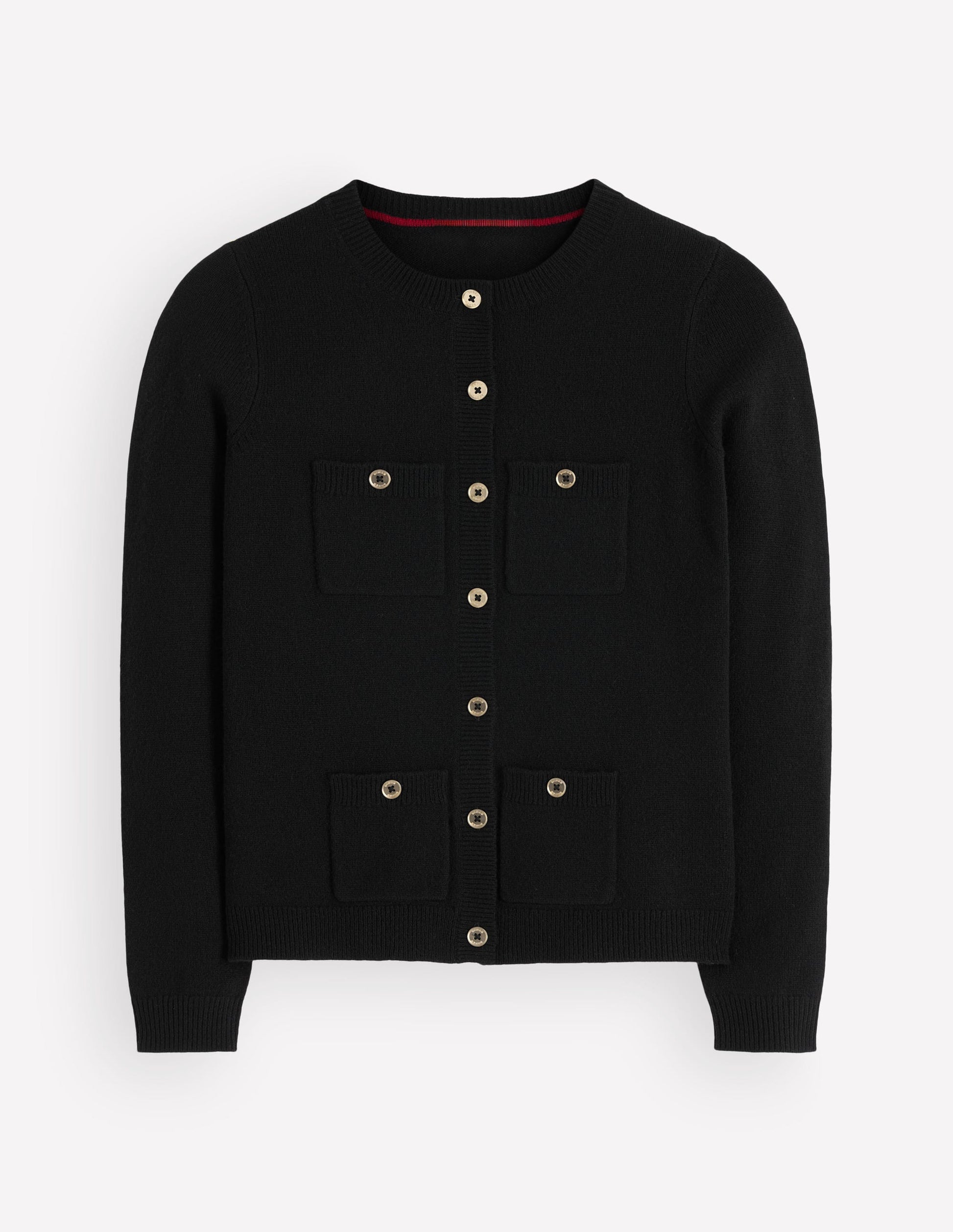 Marianne Merino Wool Cardigan-Black-4