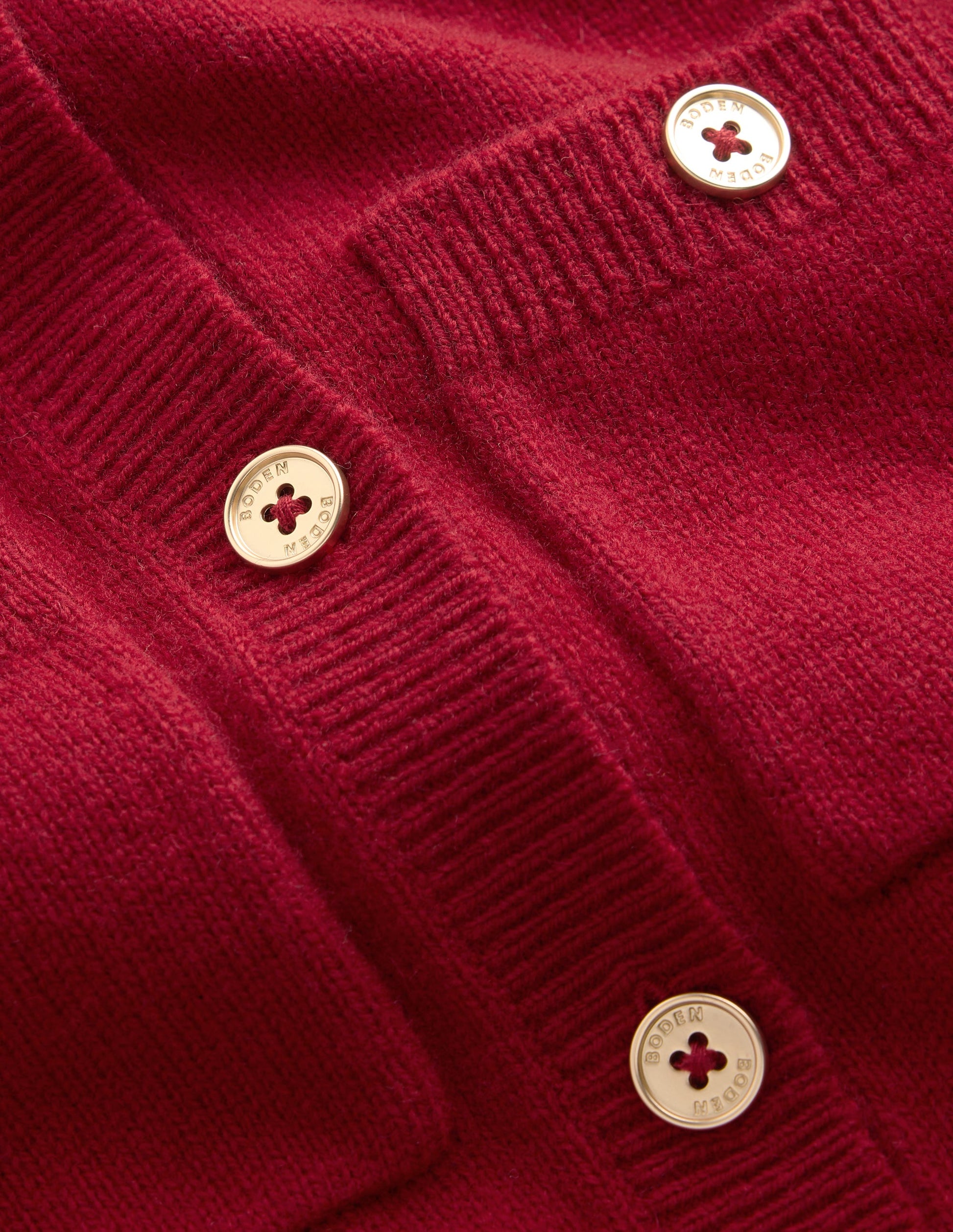 Marianne Merino Wool Cardigan-Crimson Red-6