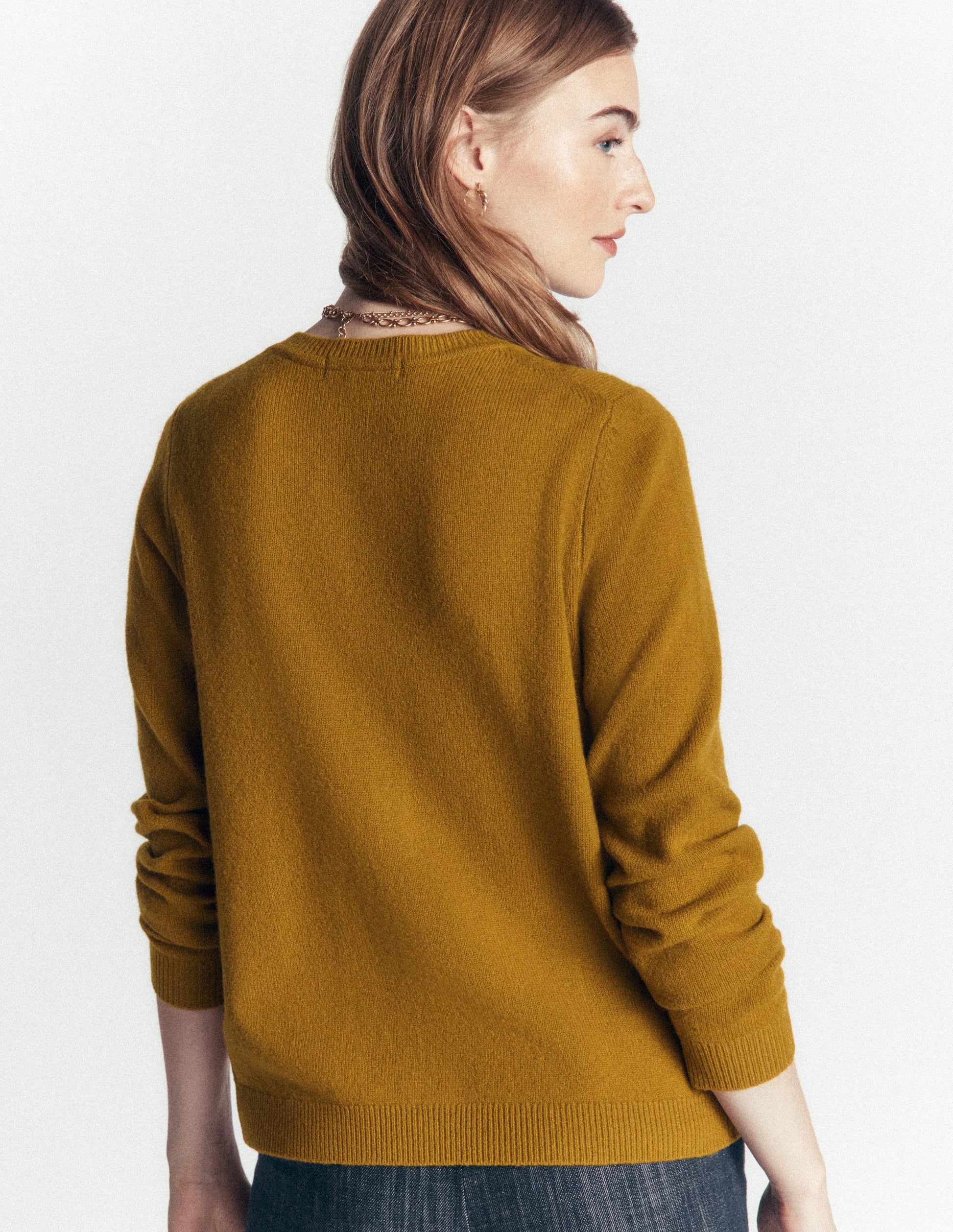 Marianne Merino Wool Cardigan-Spiced Chai-2