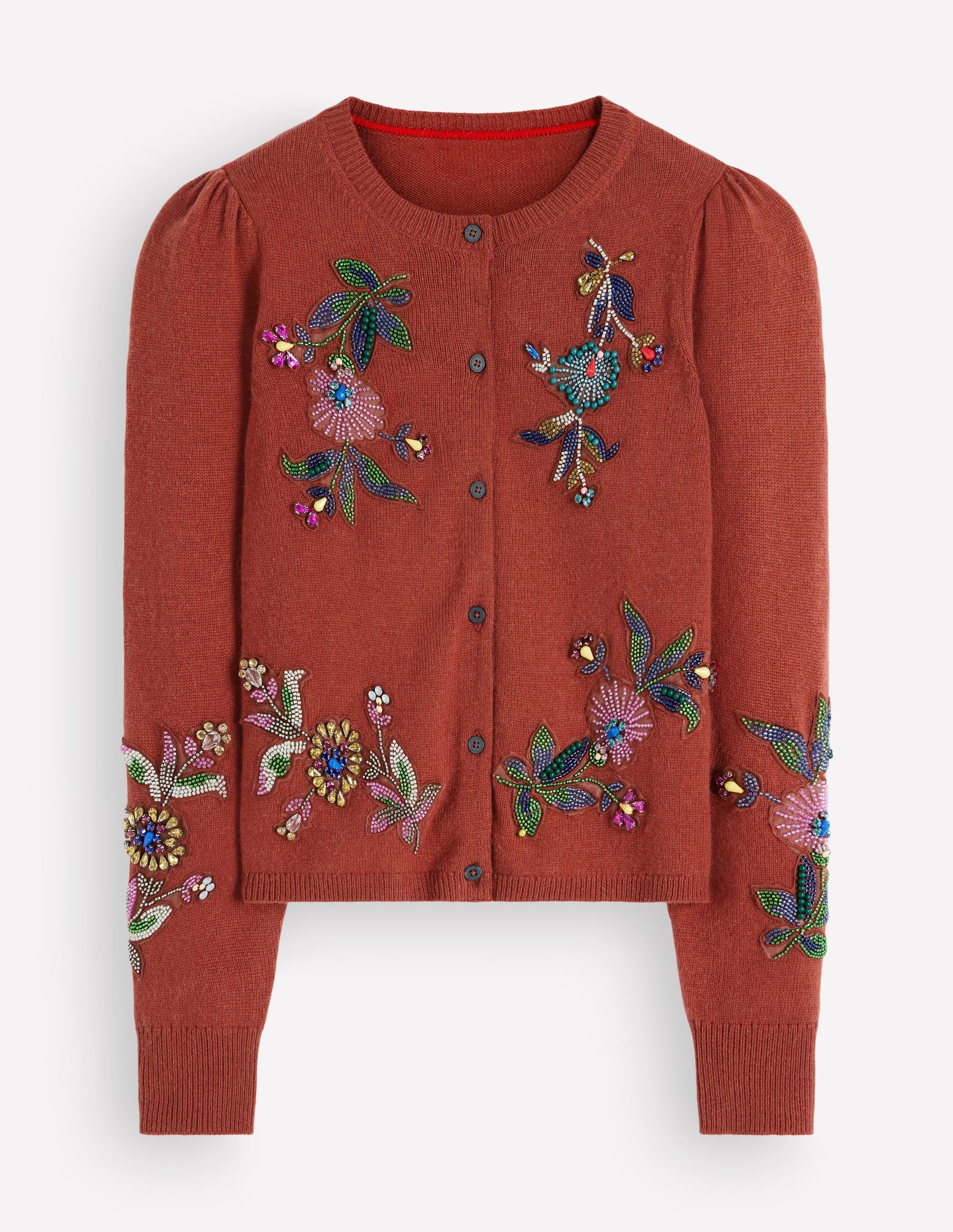 Ria Embellished Knit Cardigan-Gingerbread-8