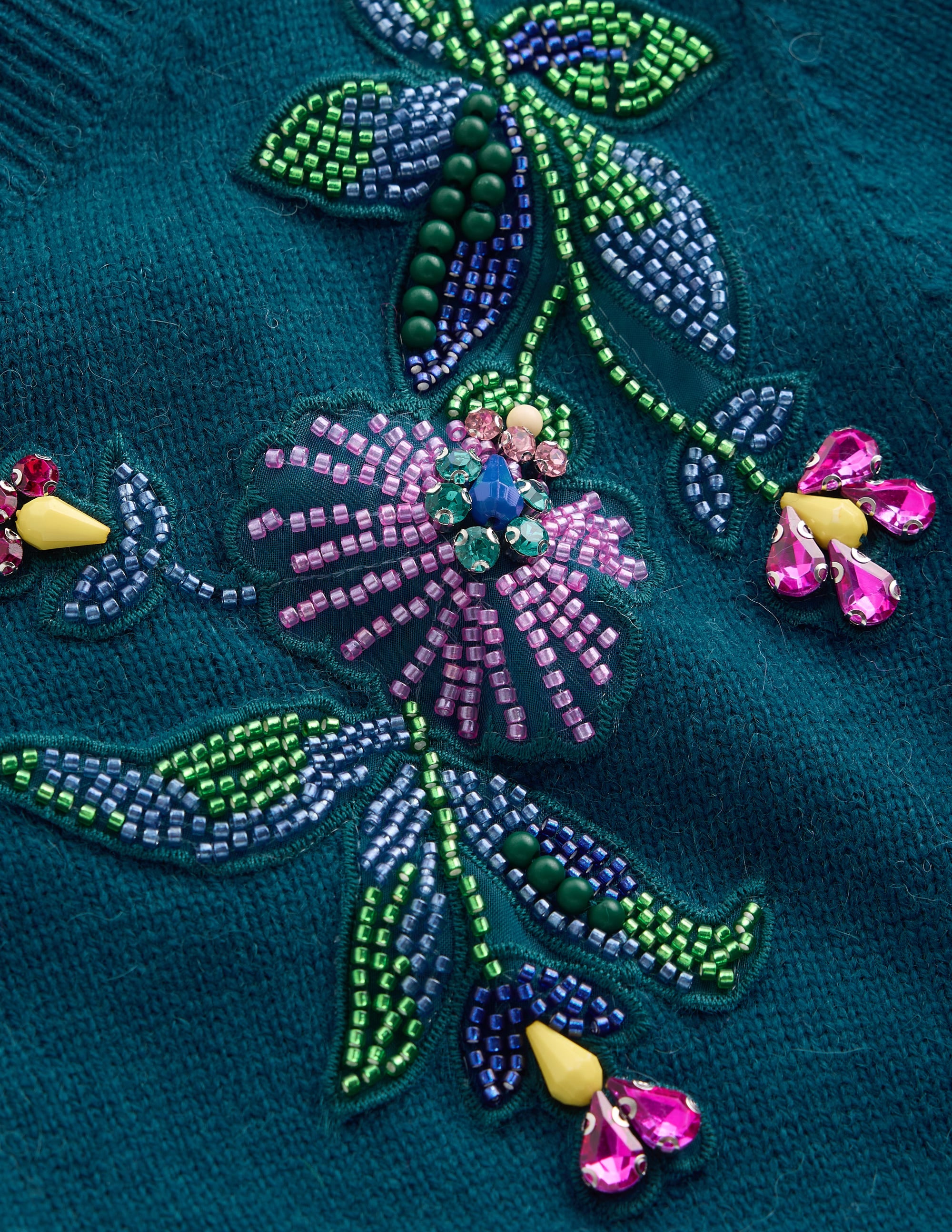 Ria Embellished Knit T-Shirt-Deep Aurora Blue - Image 8