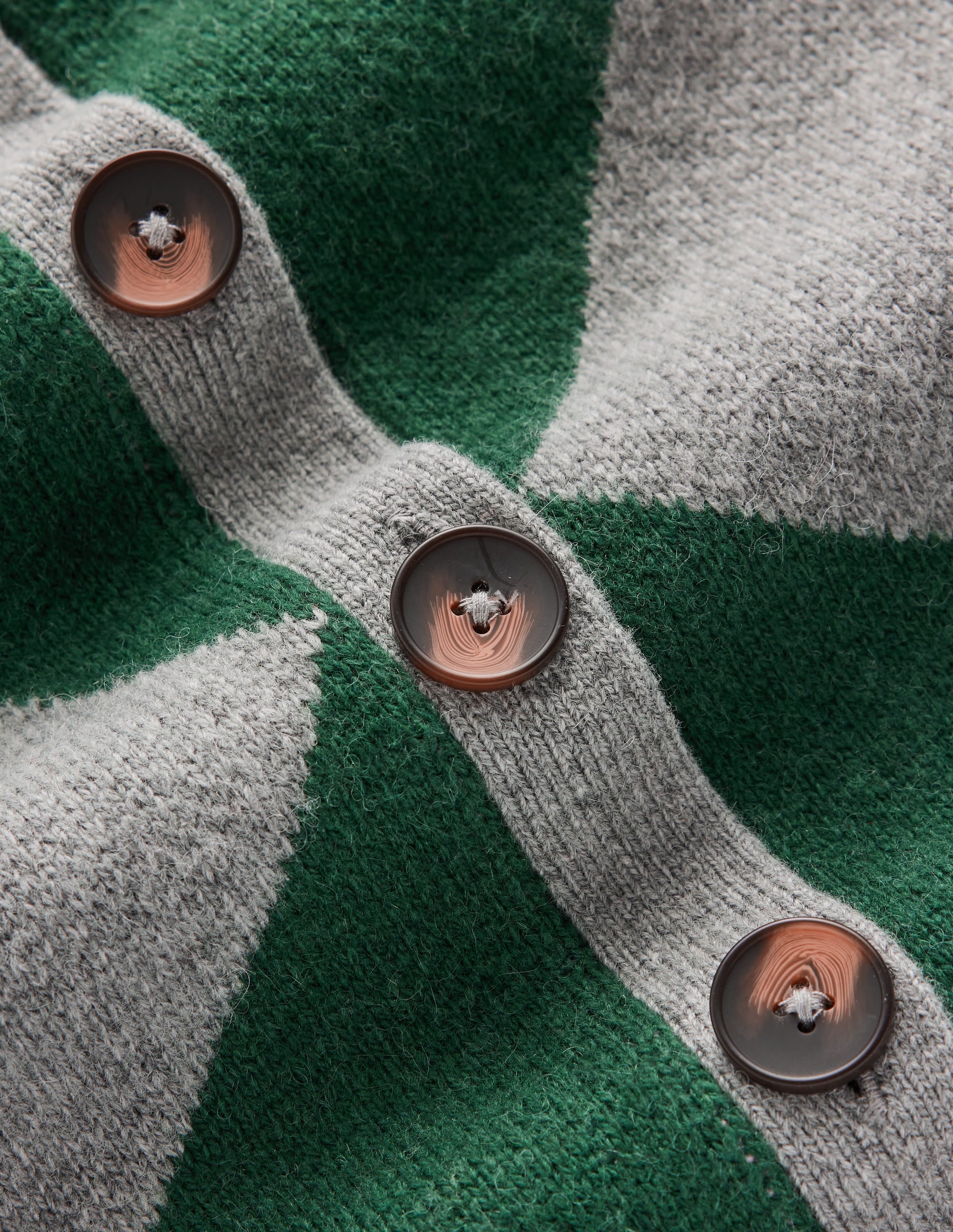 Jemma Jacquard Knit Cardigan-Hunter Green Argyle - Image 6