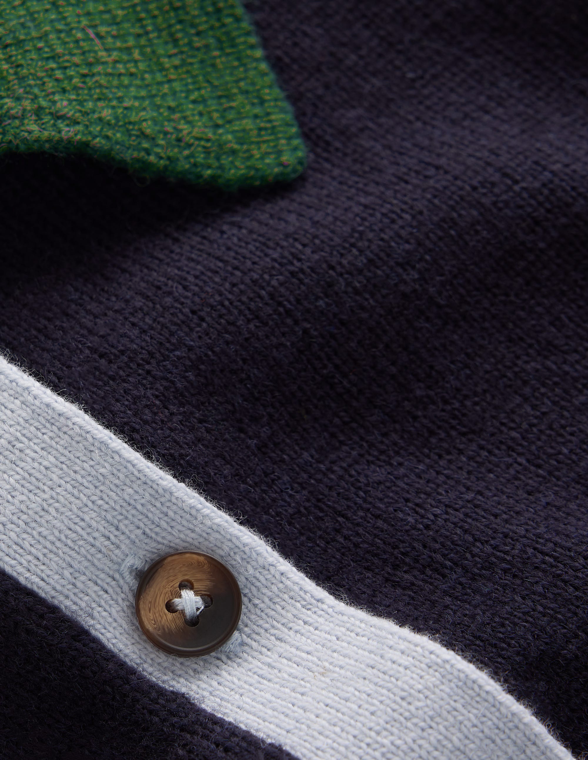 Ariadne Alpaca Blend Cardigan-Navy Colour Block - Image 6