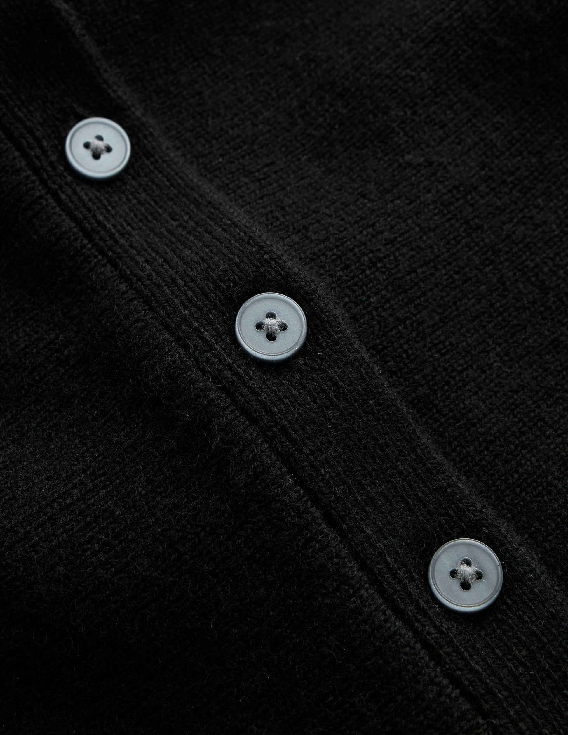 Fitted Wool Peplum Cardigan-Black-7