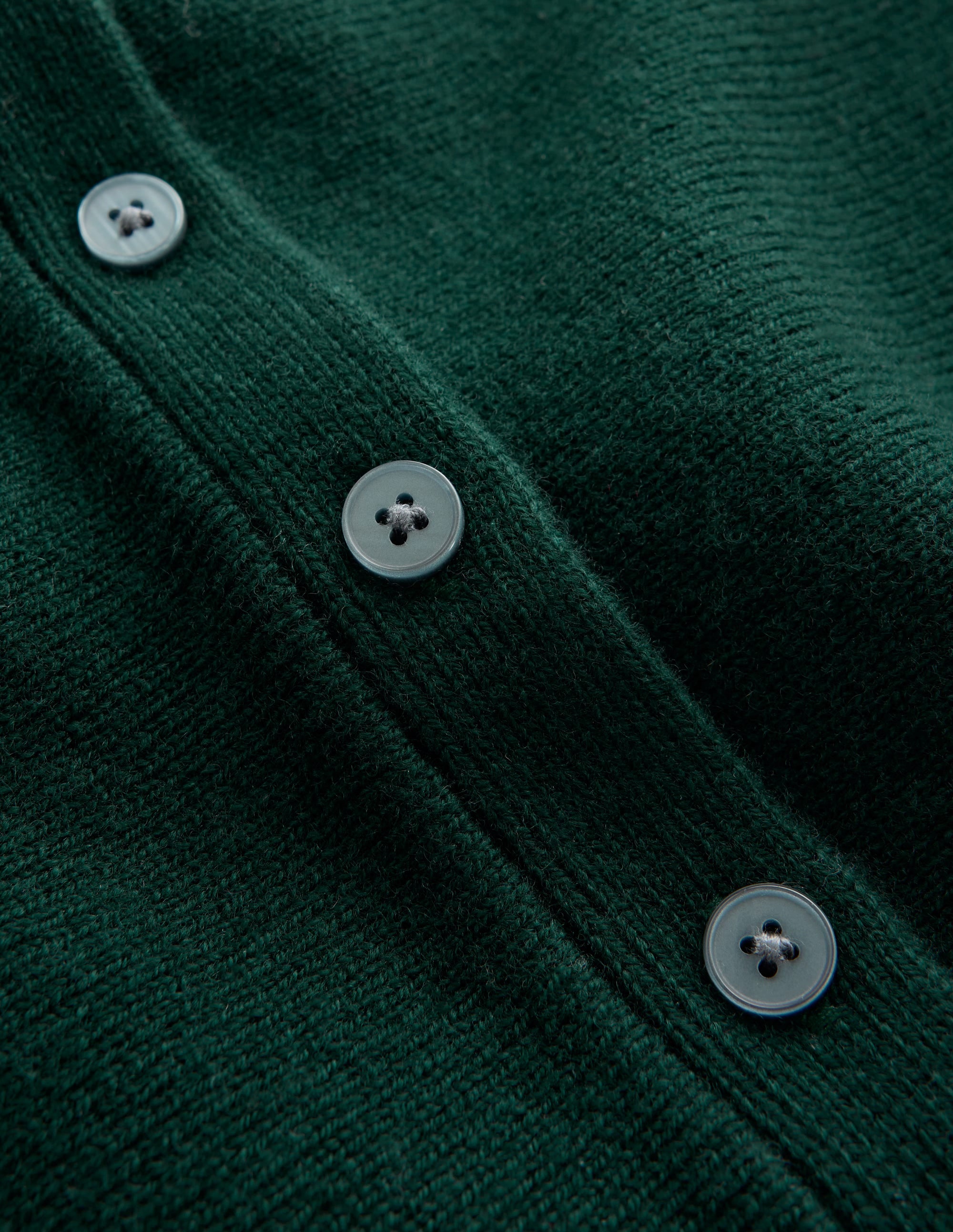 Fitted Wool Peplum Cardigan-Sea moss - Image 7