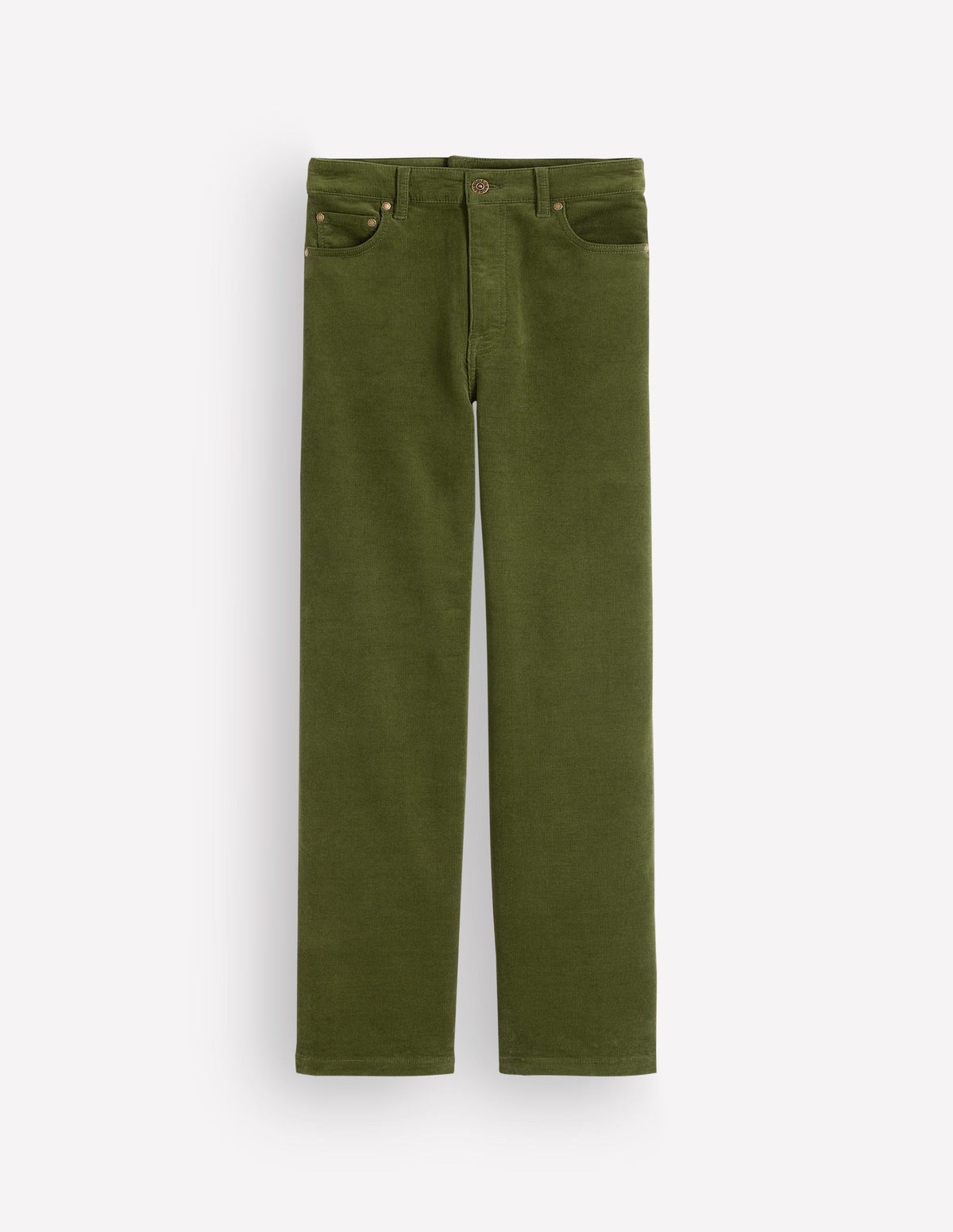 5-Pocket Cord Column Jeans-Chive-6