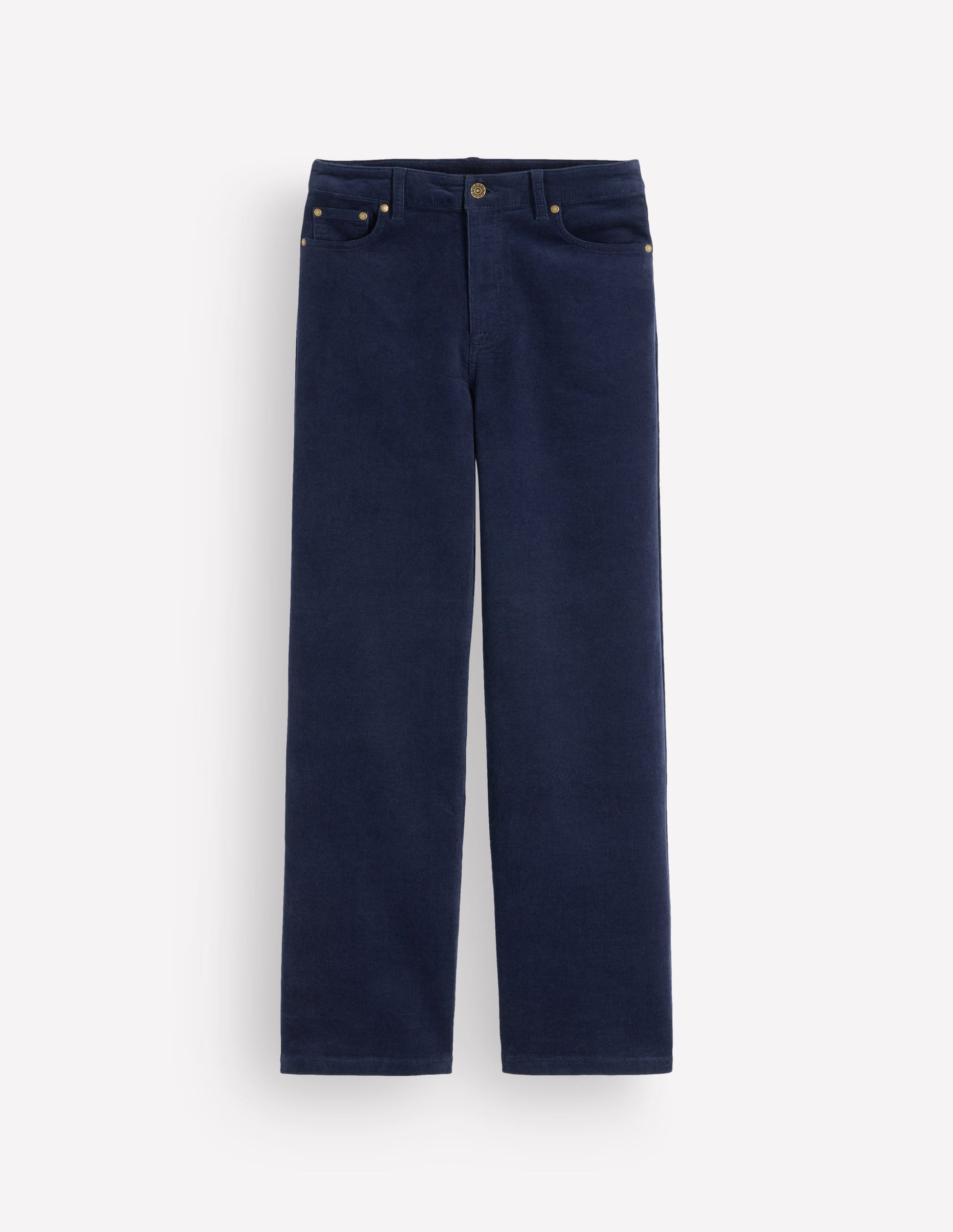 5-Pocket Cord Column Jeans-Navy-7
