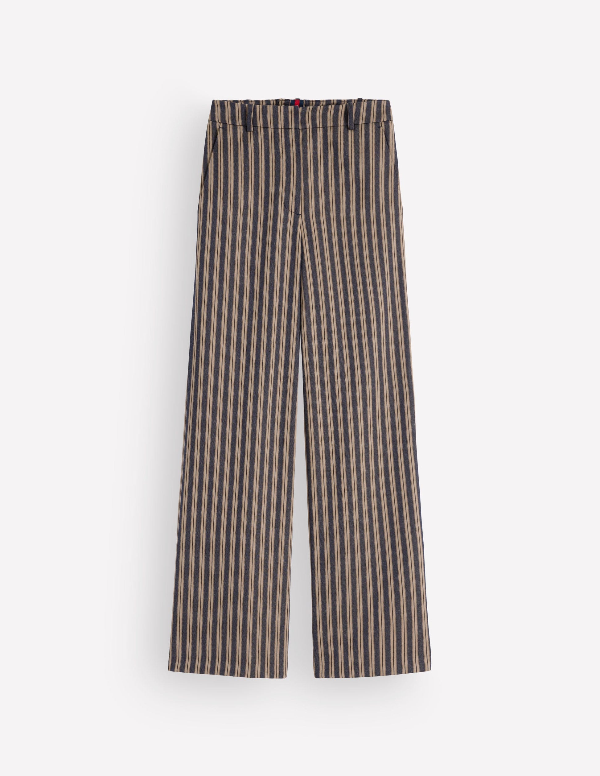 Belgravia Tailored Pants-Navy, Camel Stripe-7