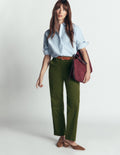Canonbury Cord Pants-Forest Green