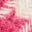 Wool Blend A-Line Skirt-Pink Dogstooth