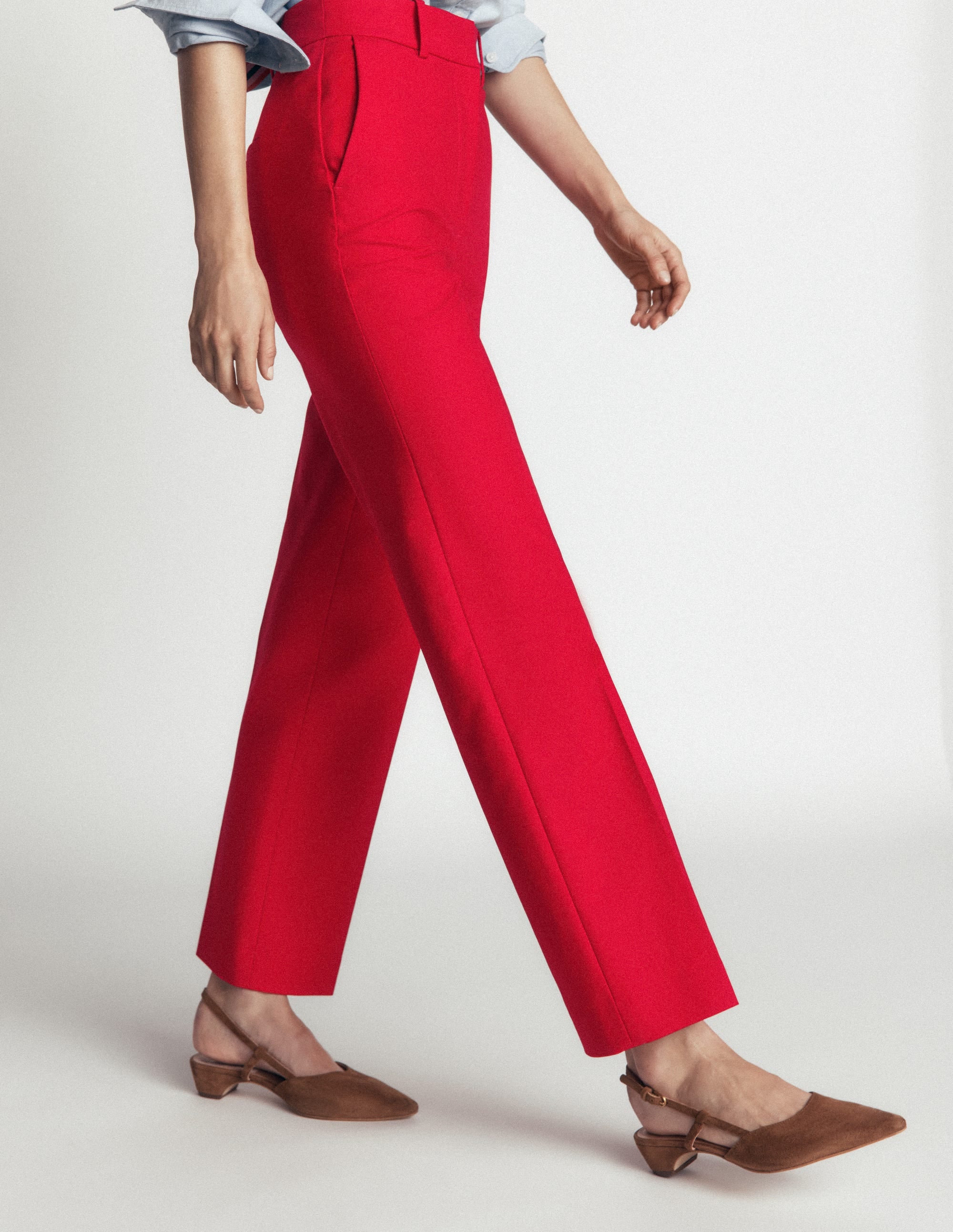 Canonbury Cotton 7/8 Pants-Salsa Red - Image 4