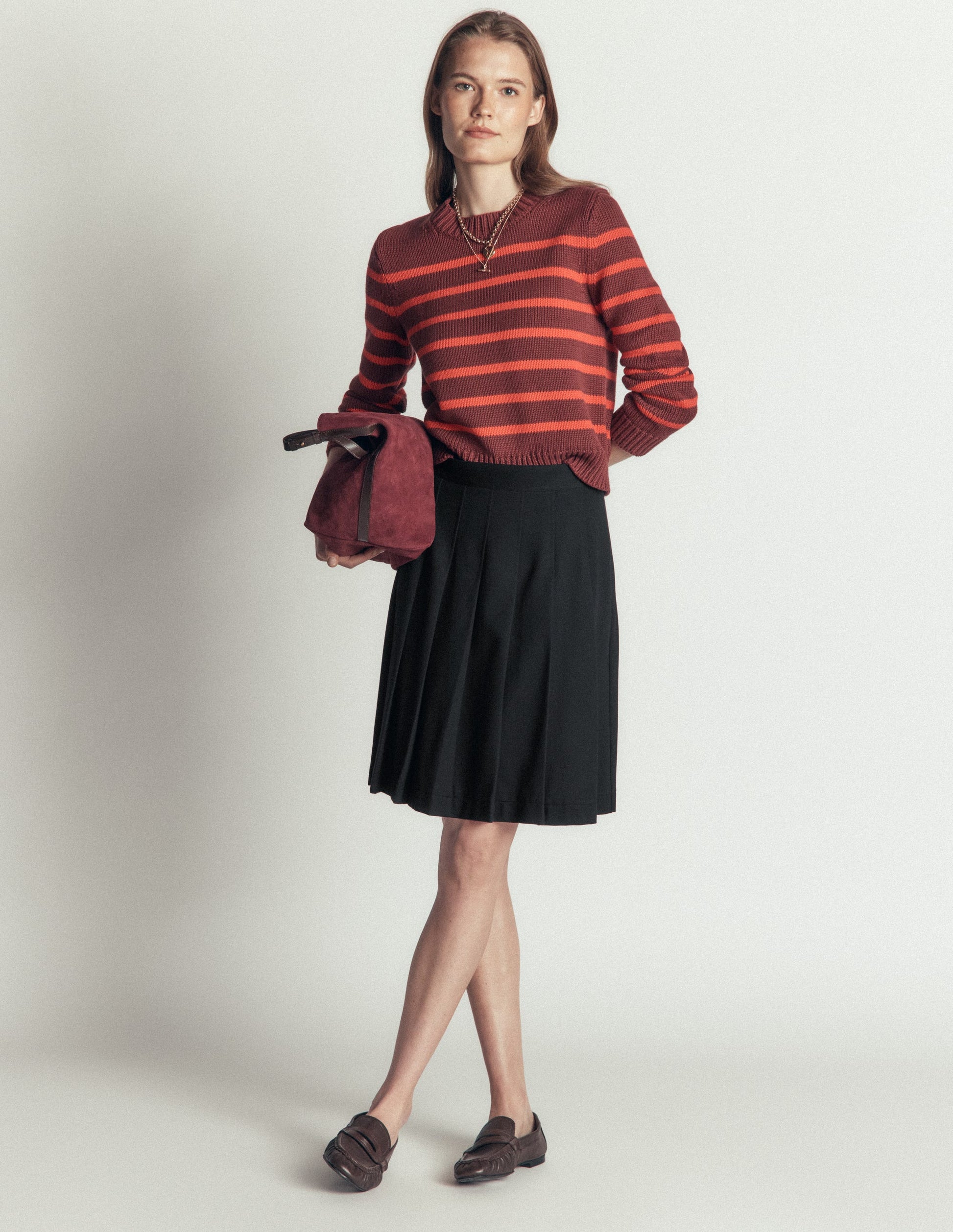 Aya Ponte Skirt-Black-4