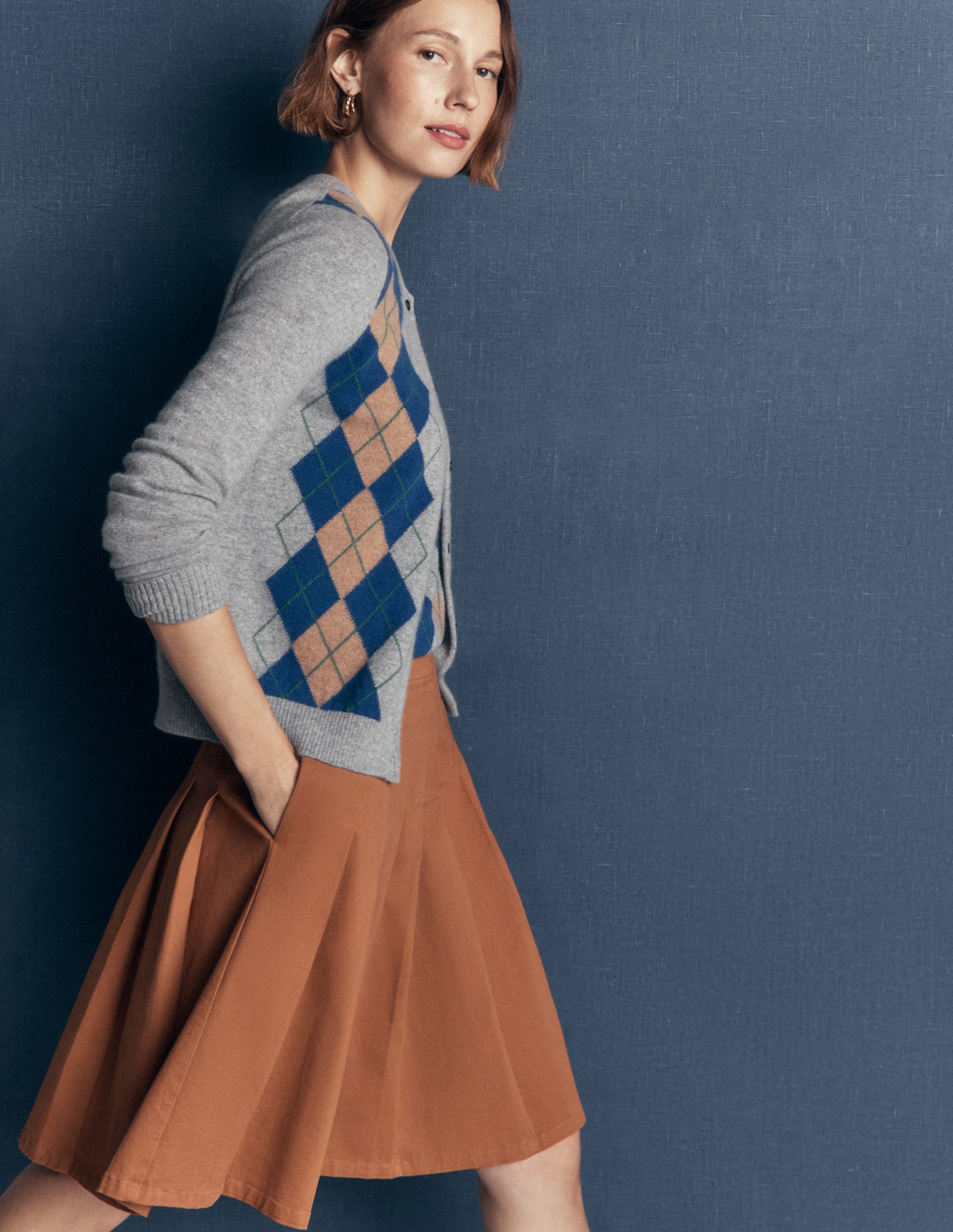 Aya Cotton Skirt-Ginger - Image 1