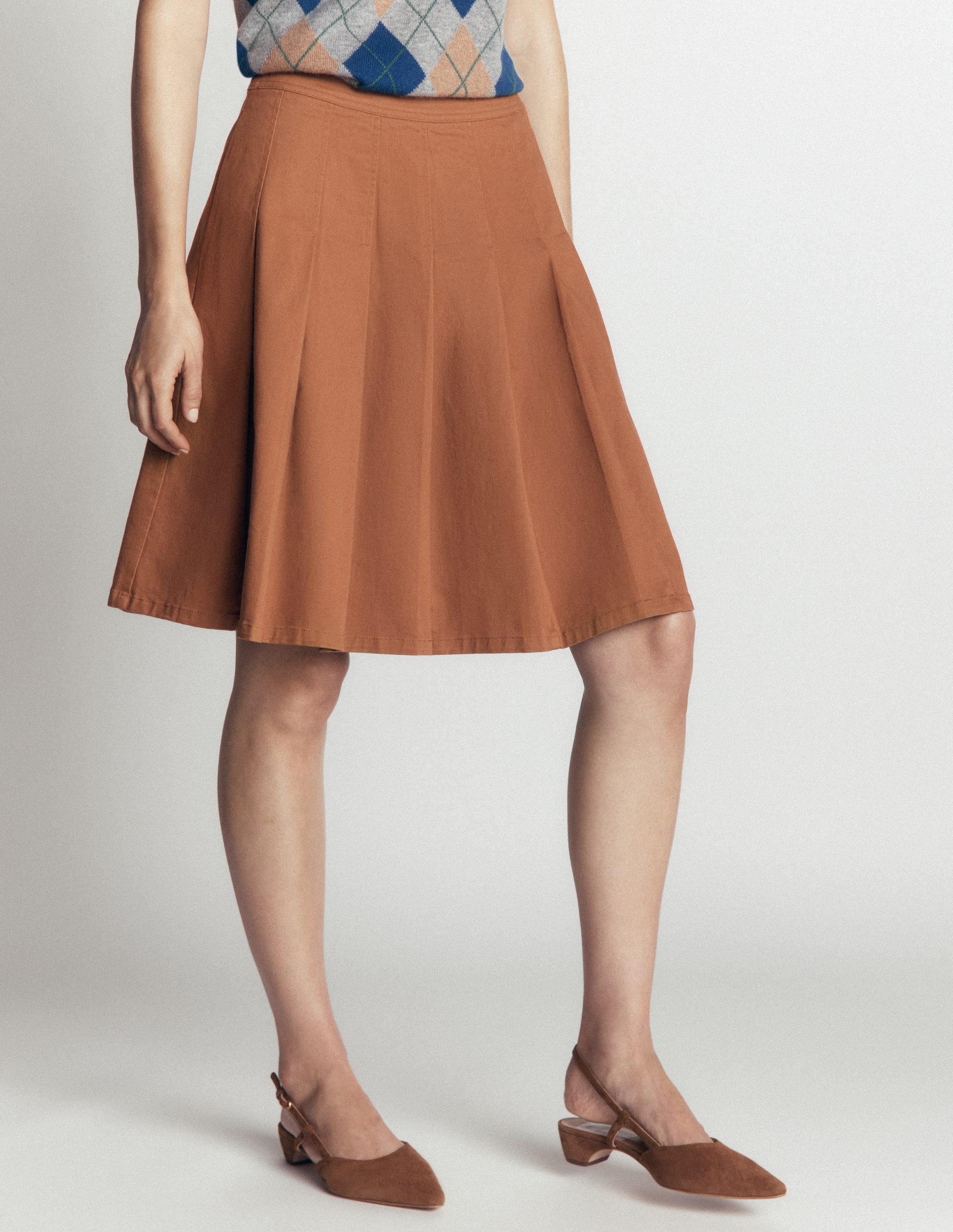 Aya Cotton Skirt-Ginger - Image 2