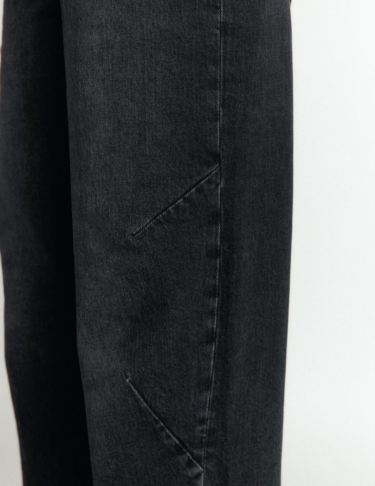 Barrel Leg Jeans-Washed Black-5