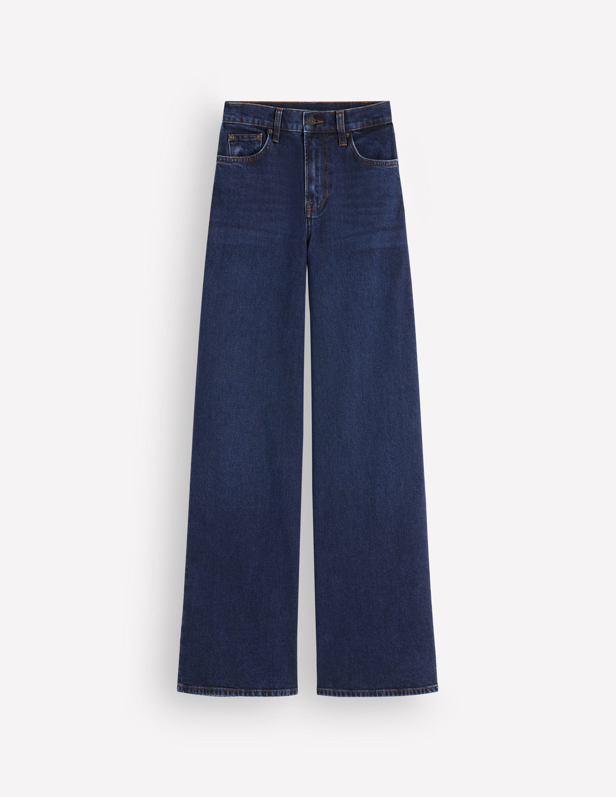 High Rise Wide Leg Jeans-Indigo Rinse-7