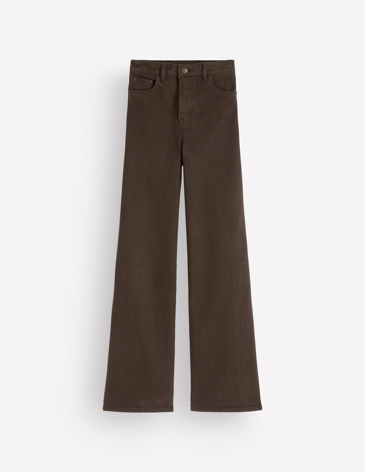 High Rise Wide Leg Jeans-Dark Chocolate-6