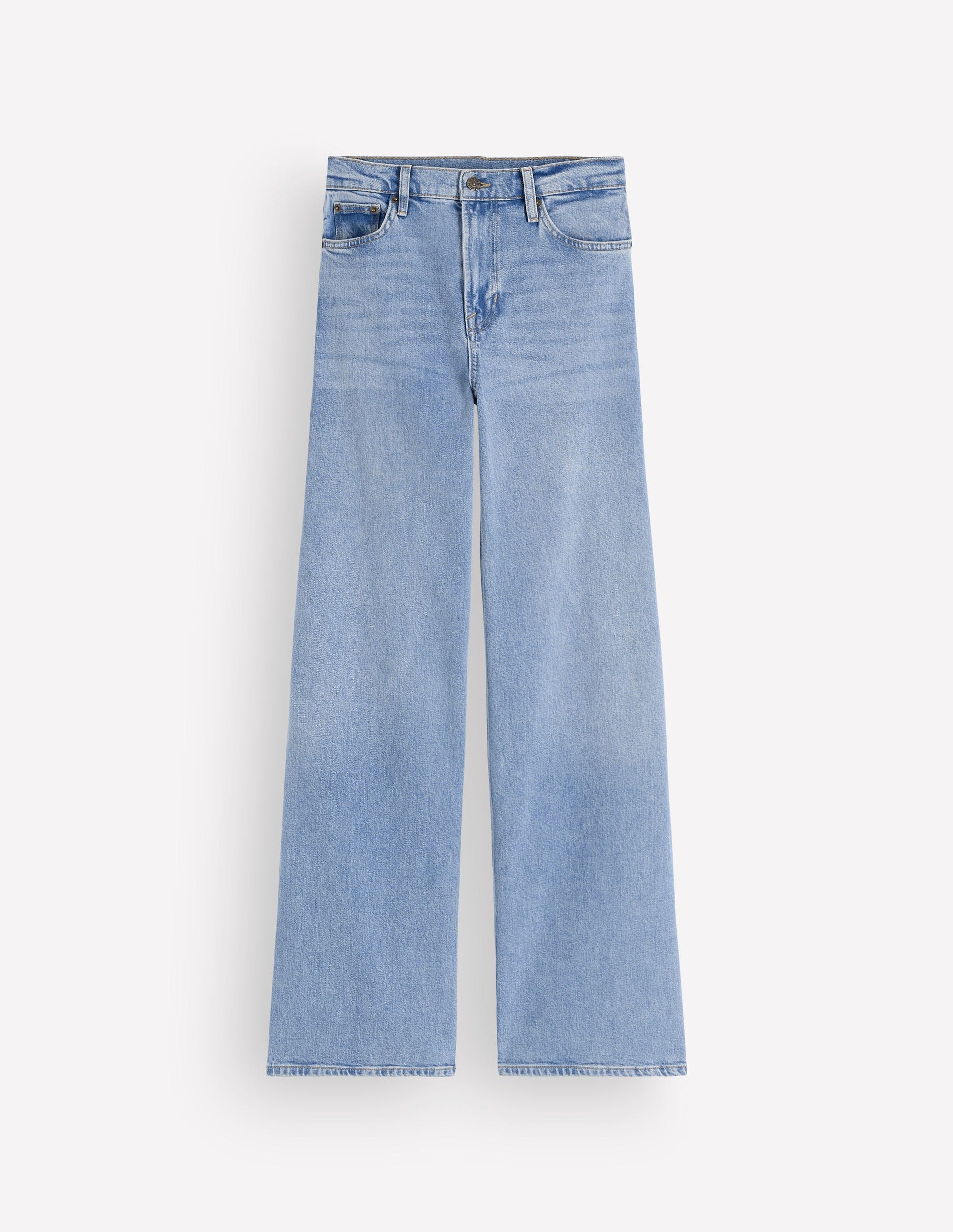High Rise Wide Leg Jeans-Light Vintage-8