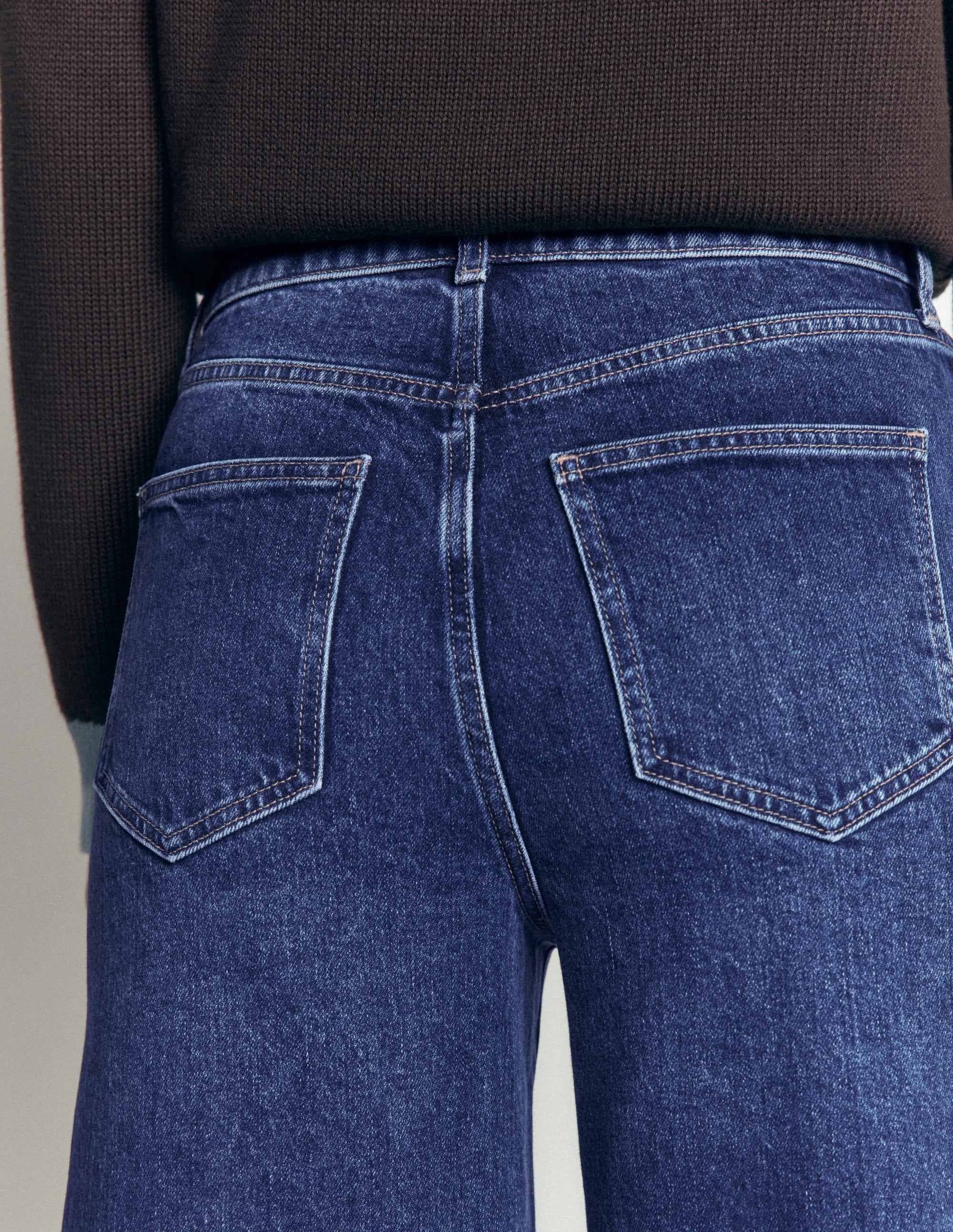 High Rise Wide Leg Jeans-Mid Vintage - Image 5