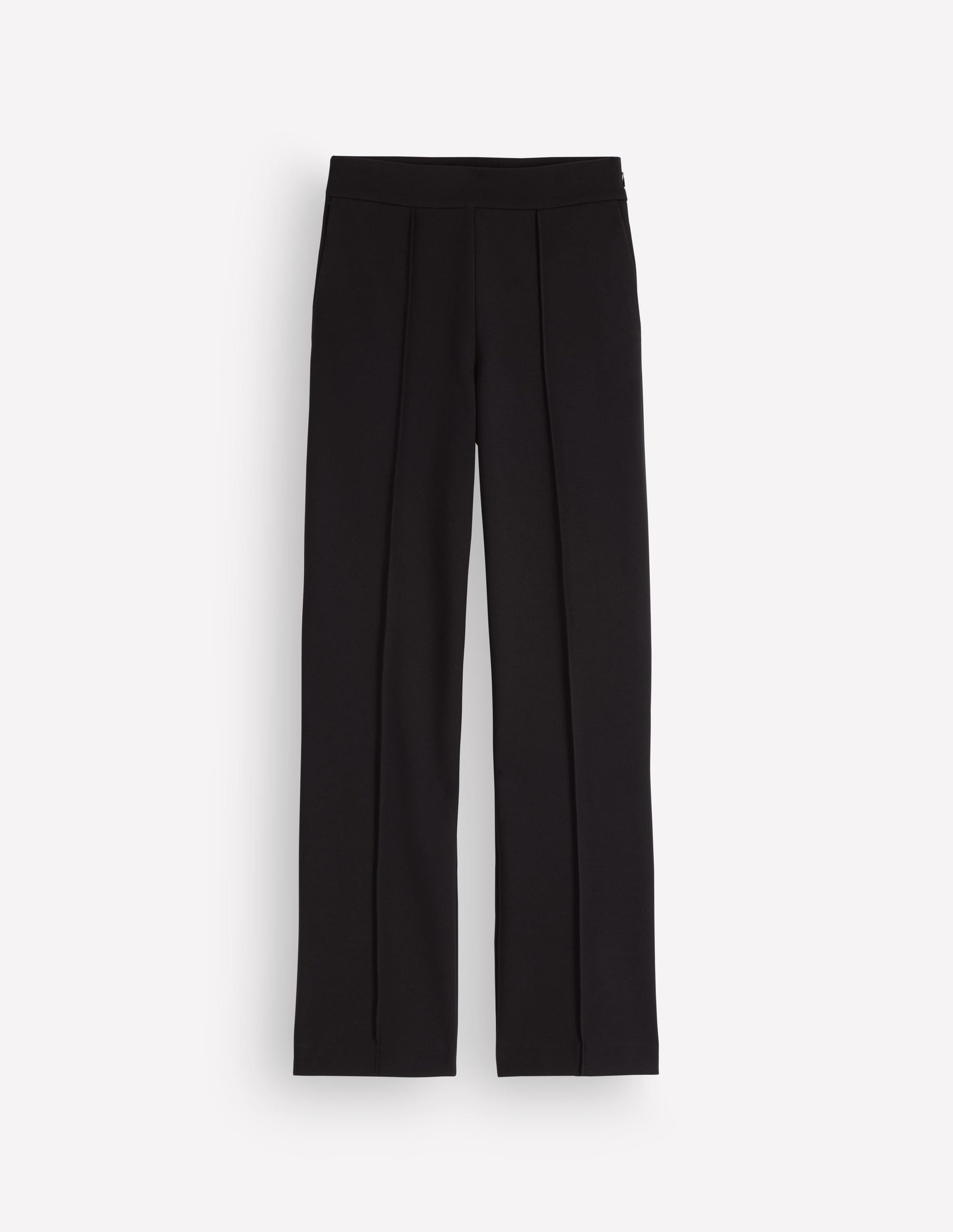Straight Leg Ponte Pants-Black-6