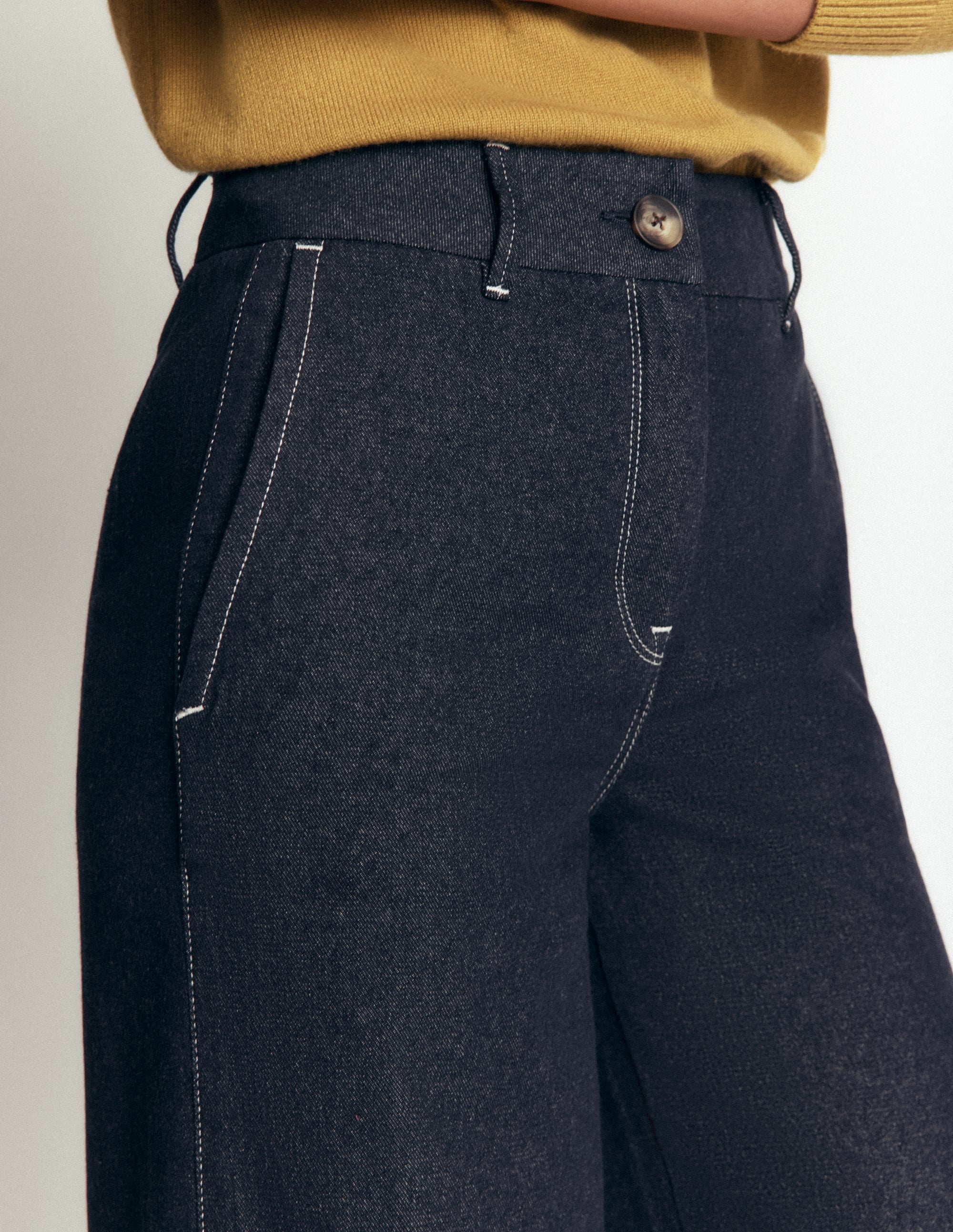 Belgravia Twill Pants-Indigo - Image 2
