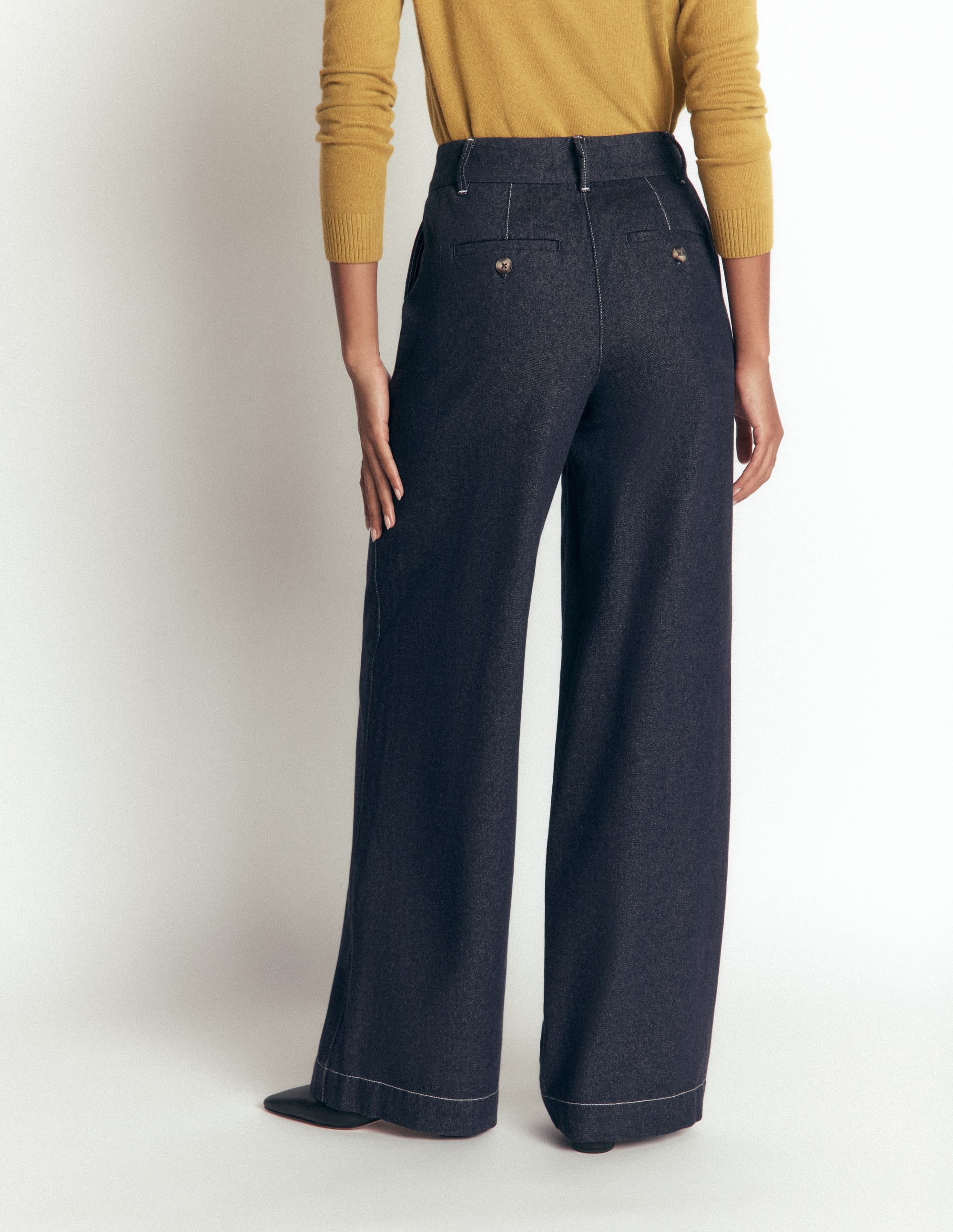 Belgravia Twill Pants-Indigo - Image 3