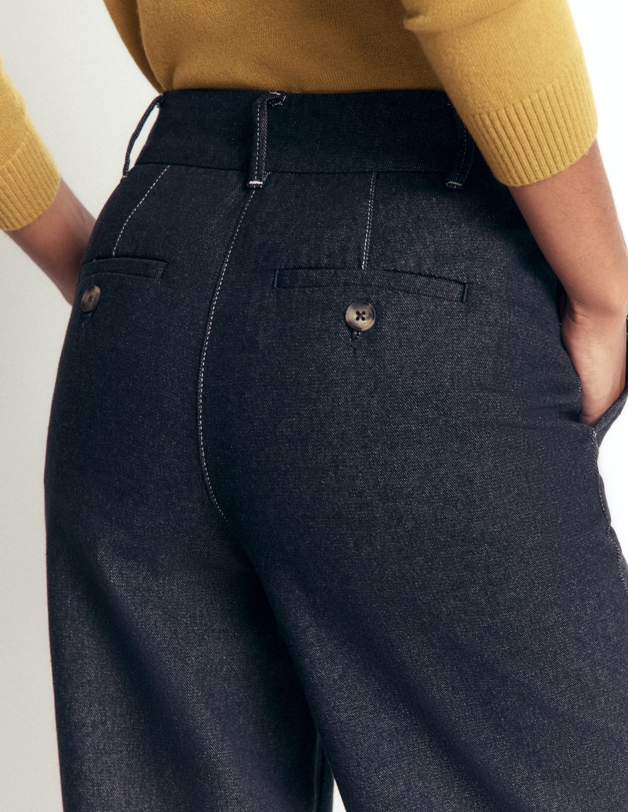 Belgravia Twill Pants-Indigo - Image 6