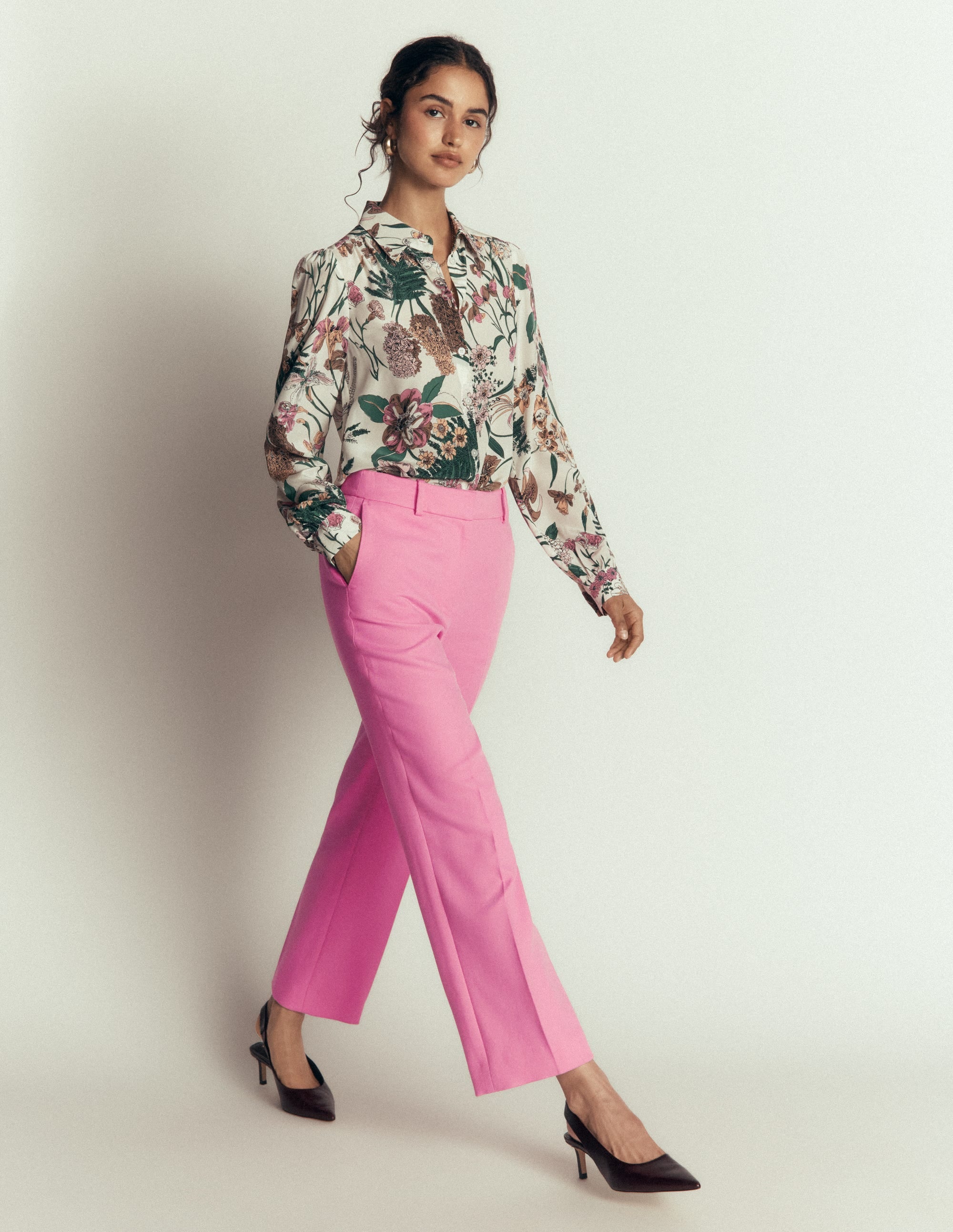 Canonbury Textured 7/8 Pants-Wild Pink - Image 2