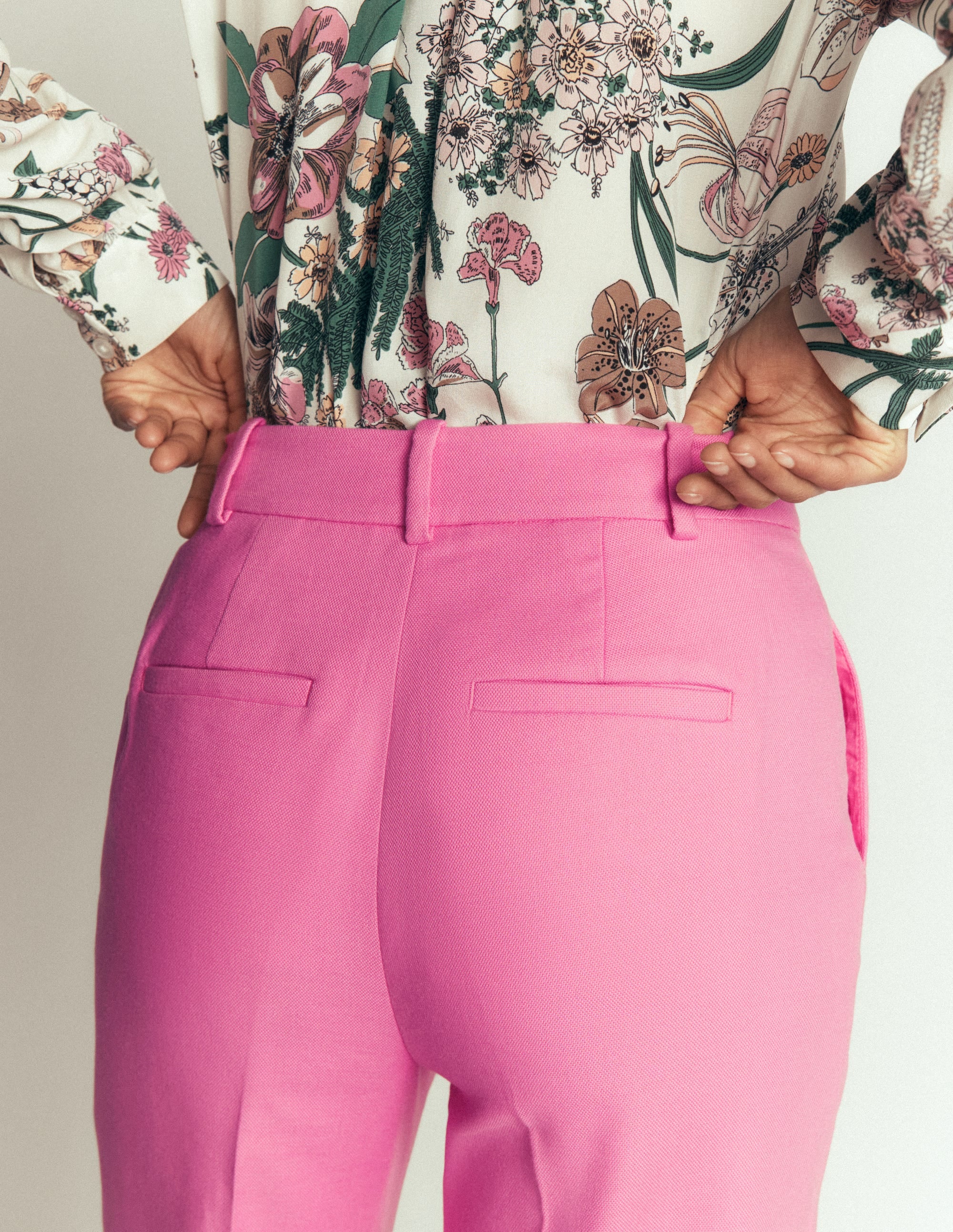Canonbury Textured 7/8 Pants-Wild Pink - Image 3
