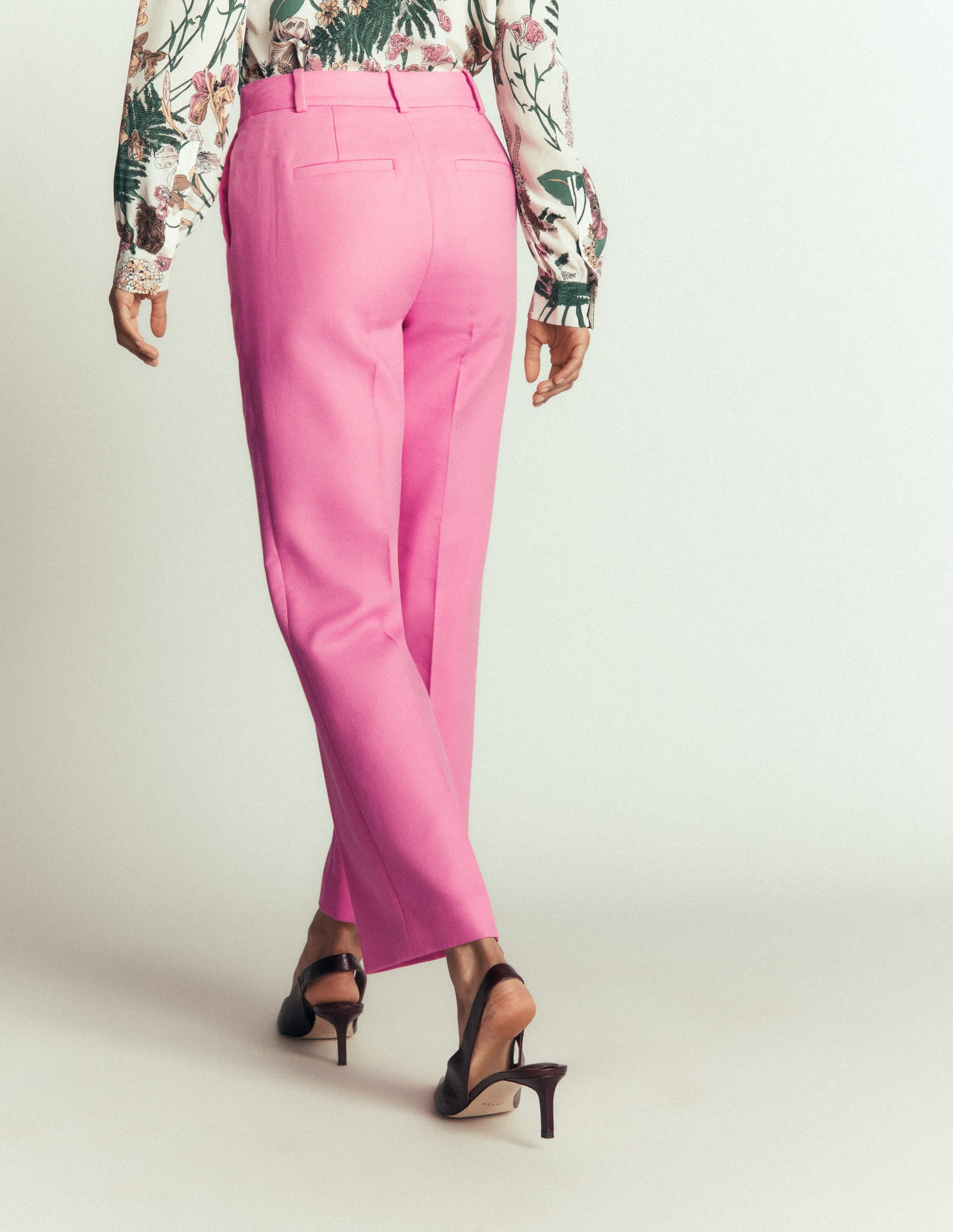 Canonbury Textured 7/8 Pants-Wild Pink - Image 4