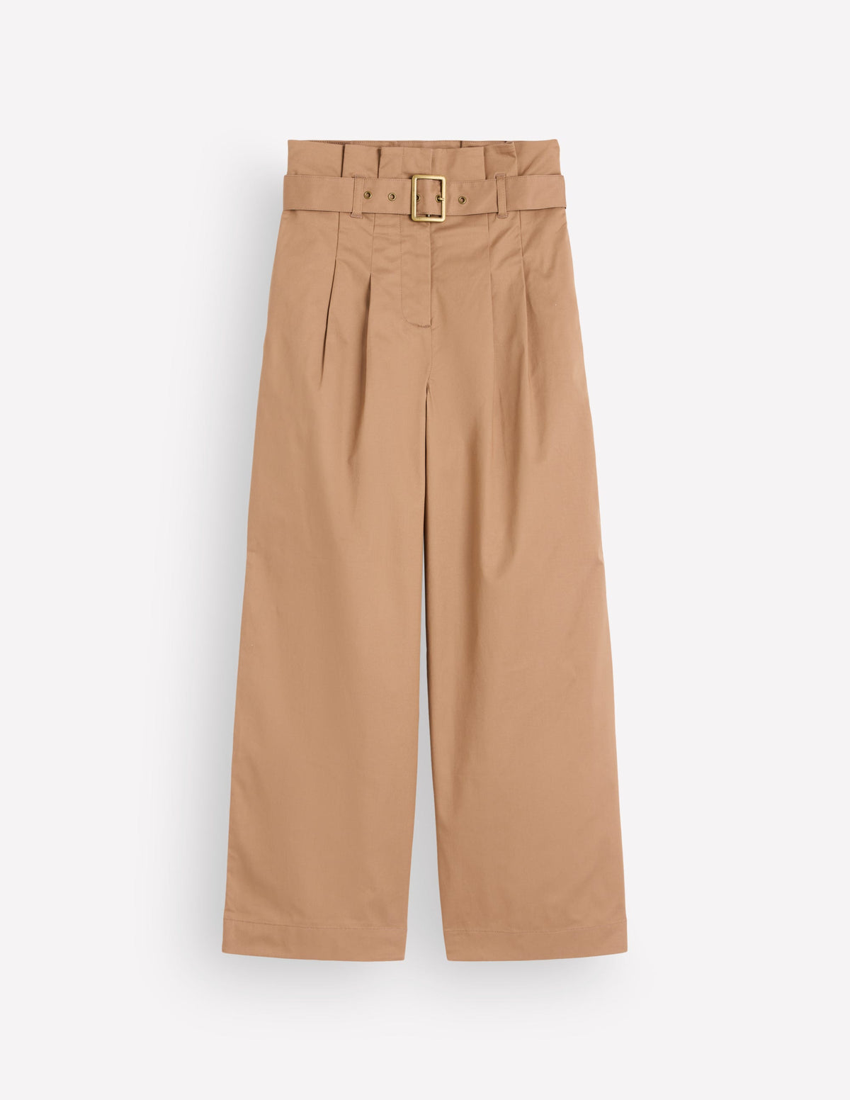 Paperbag Waist Pants-Cappuccino-5