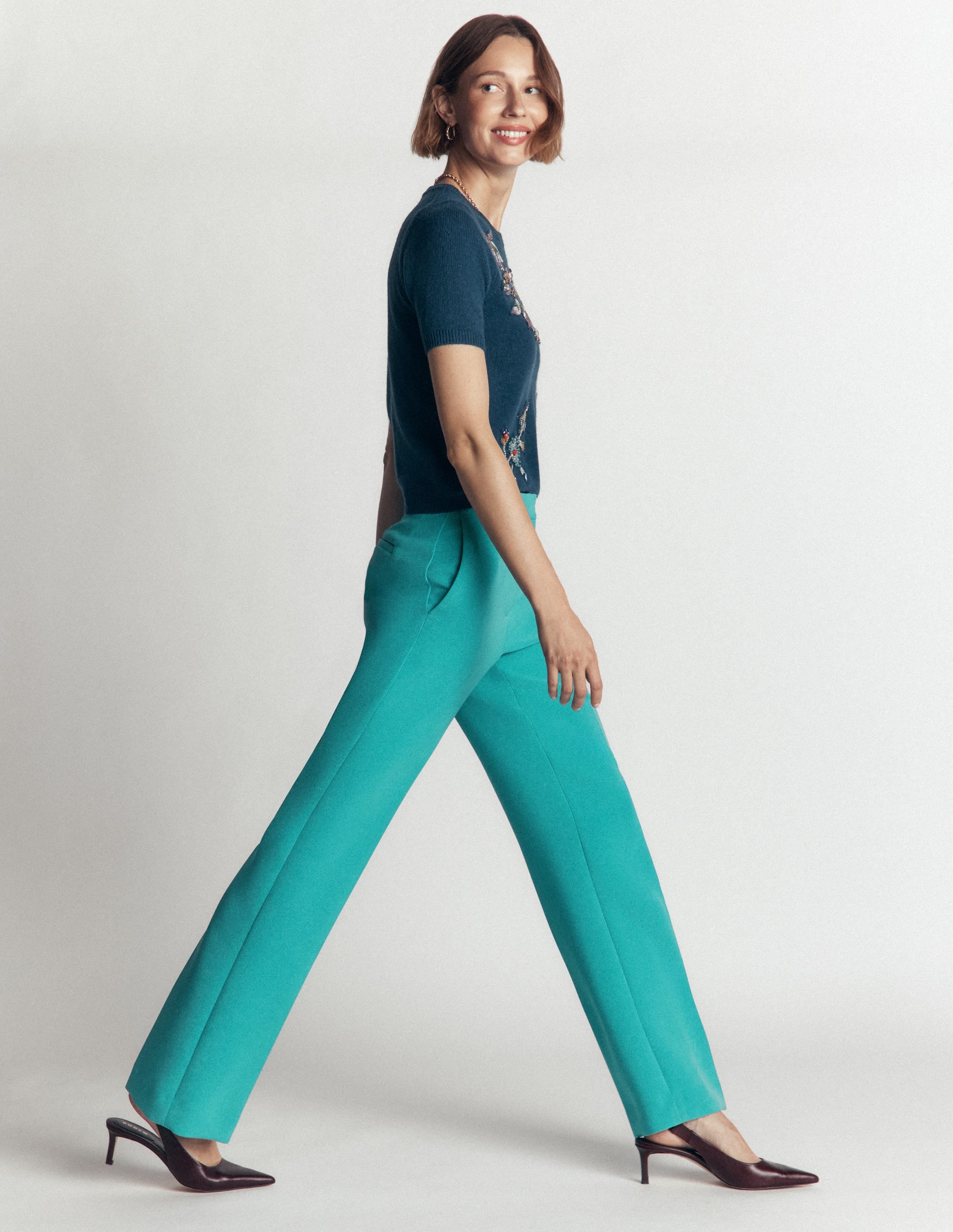Fitzrovia Tailored Pants-Glaze Blue - Image 1