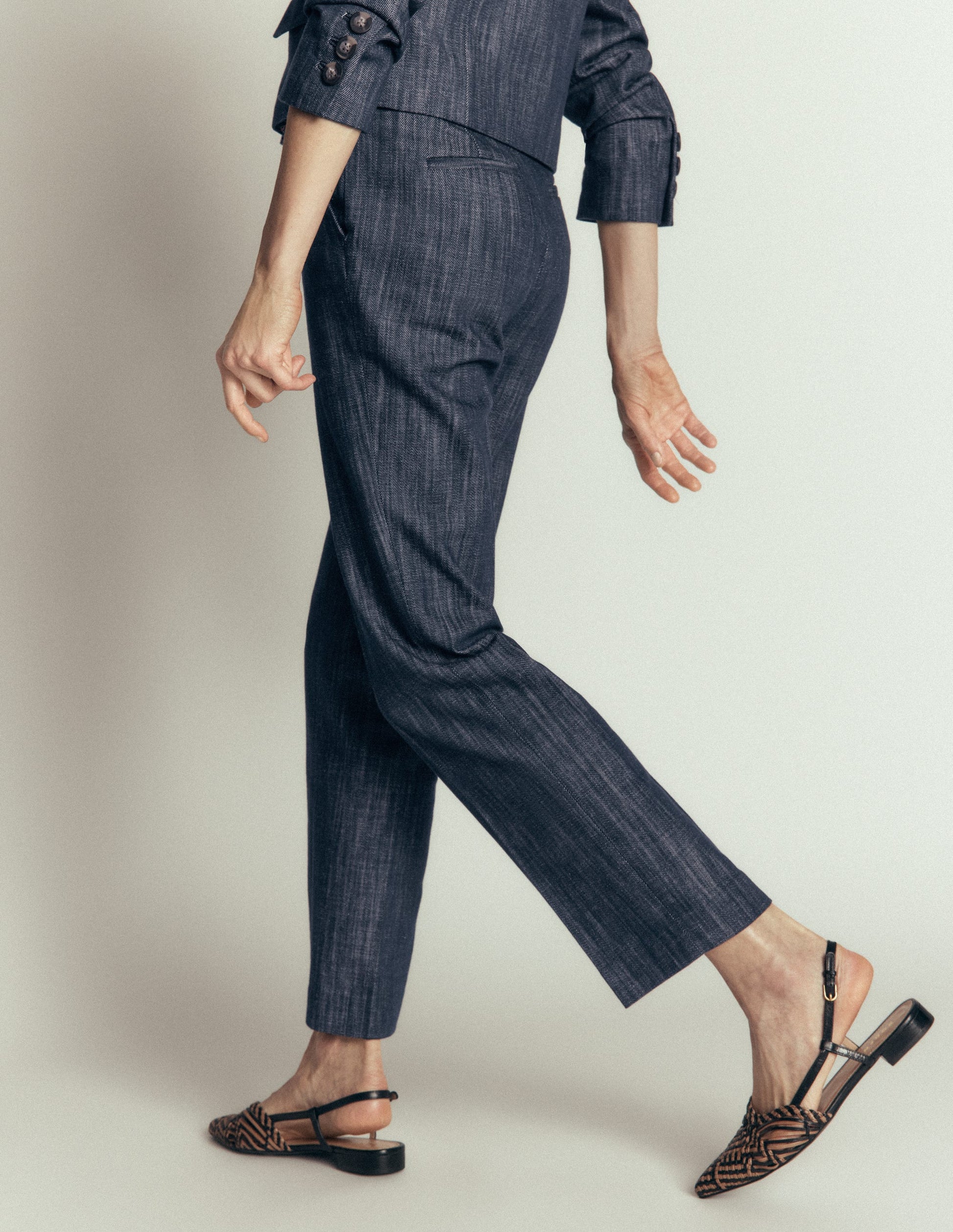 Canonbury Twill 7/8 Pants-Indigo-3
