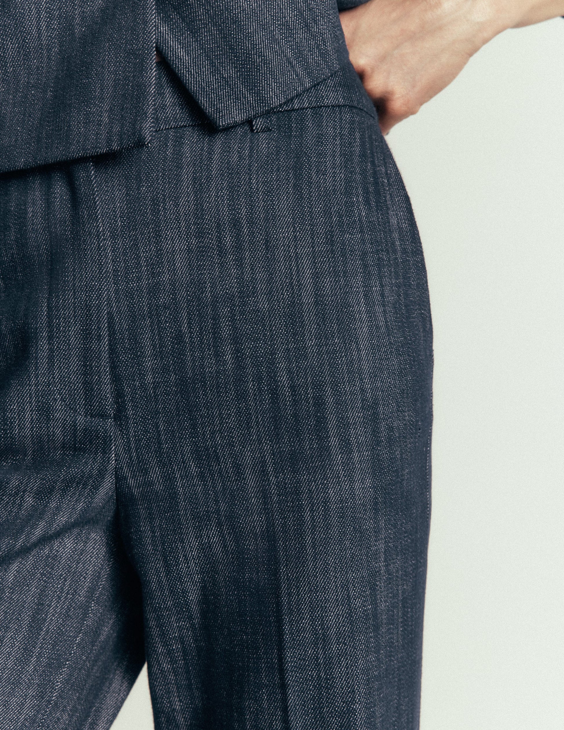 Canonbury Twill 7/8 Pants-Indigo-5