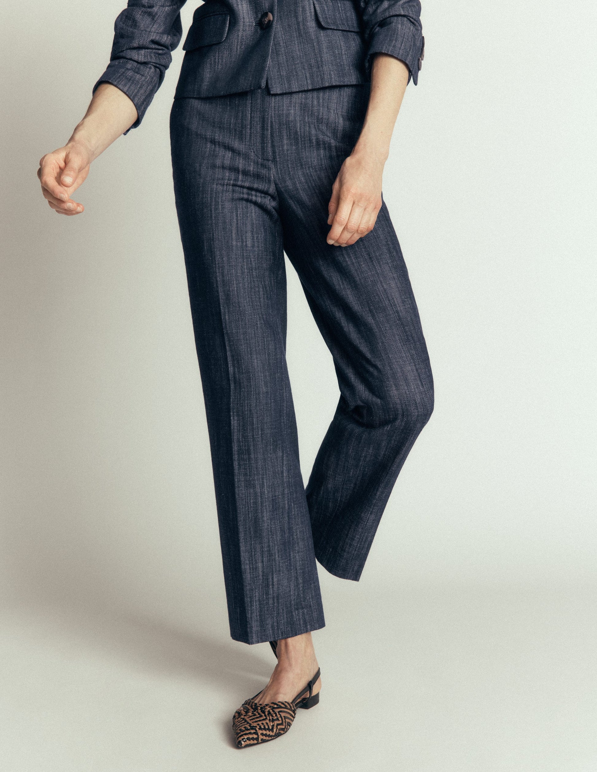 Canonbury Twill 7/8 Pants-Indigo-6