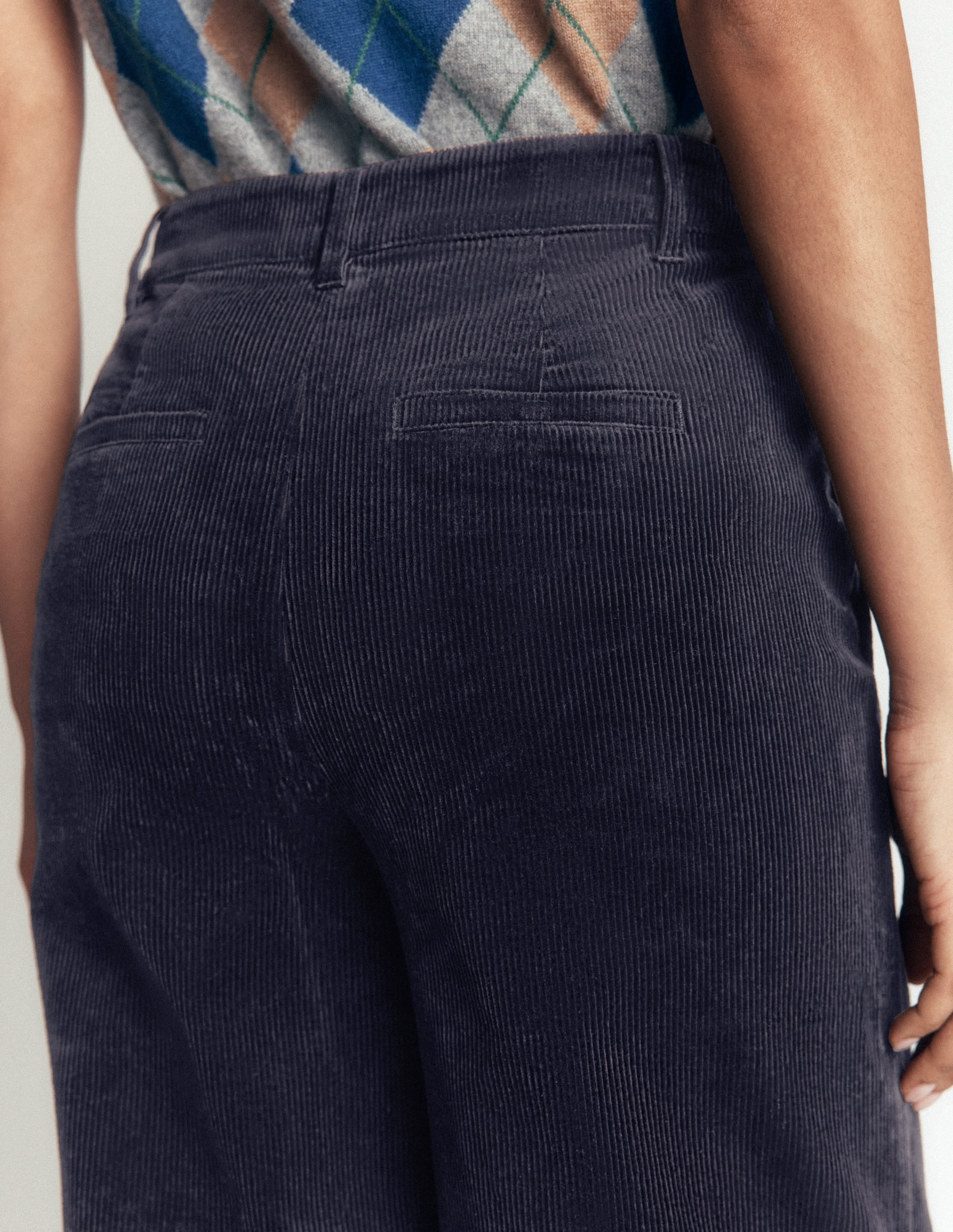 Belgravia Cord Pants-Navy - Image 2