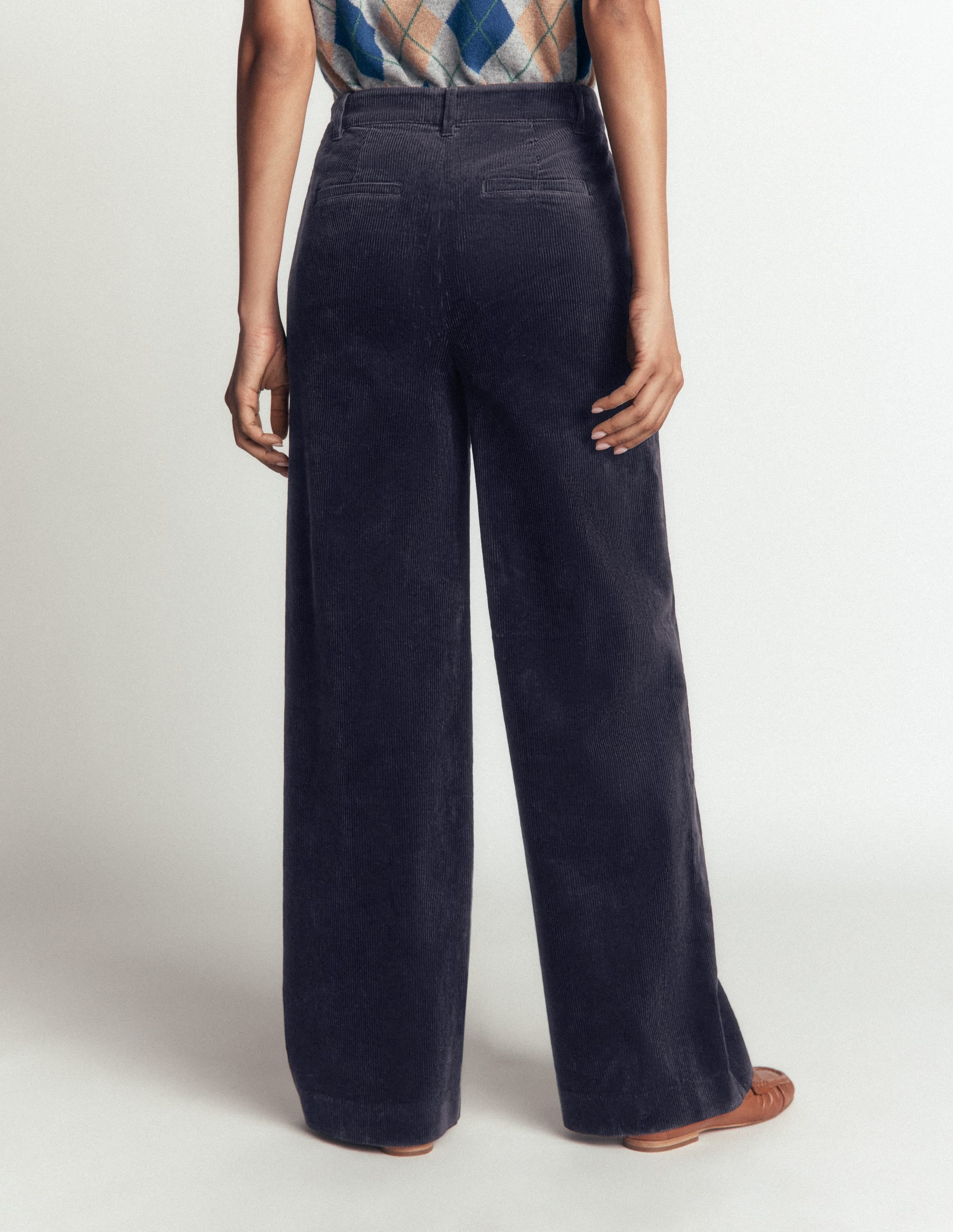 Belgravia Cord Pants-Navy - Image 3