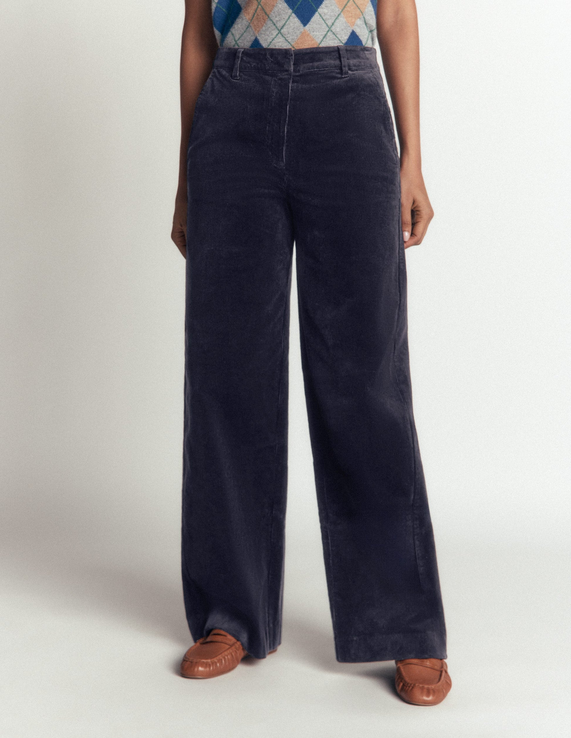 Belgravia Cord Pants-Navy-4