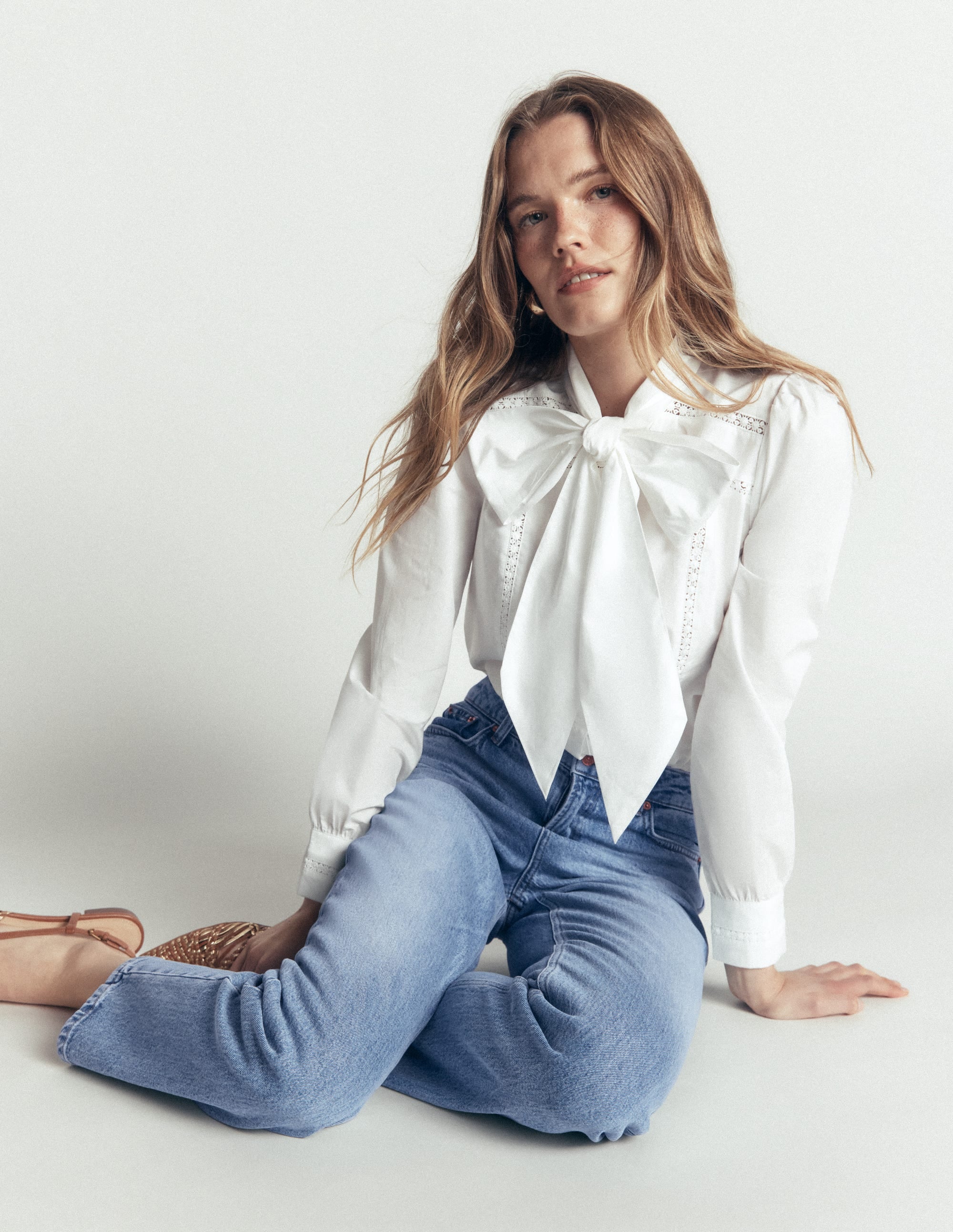 High Rise Straight Jeans-Light Vintage - Image 6