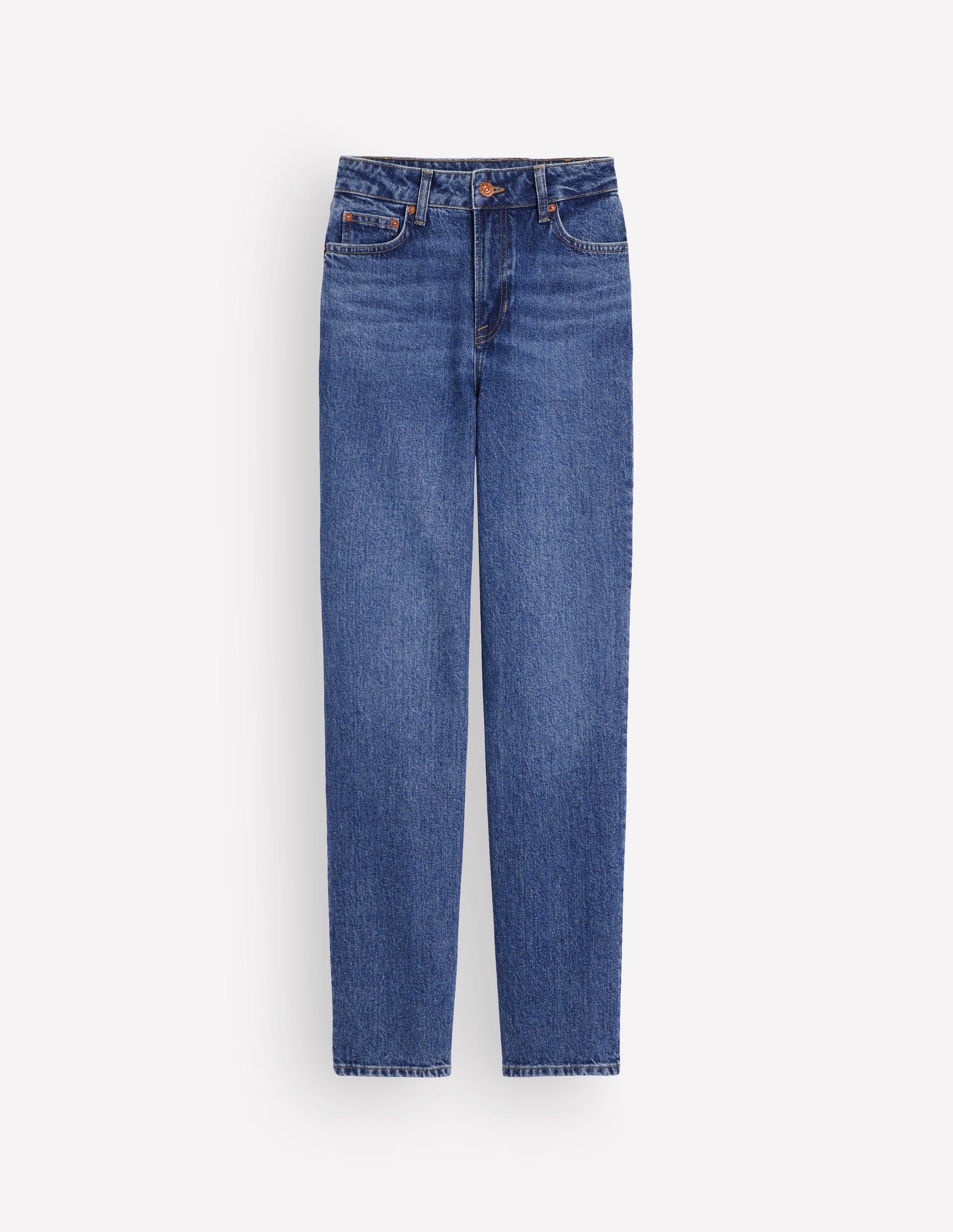 High Rise Straight Jeans-Mid Vintage-7