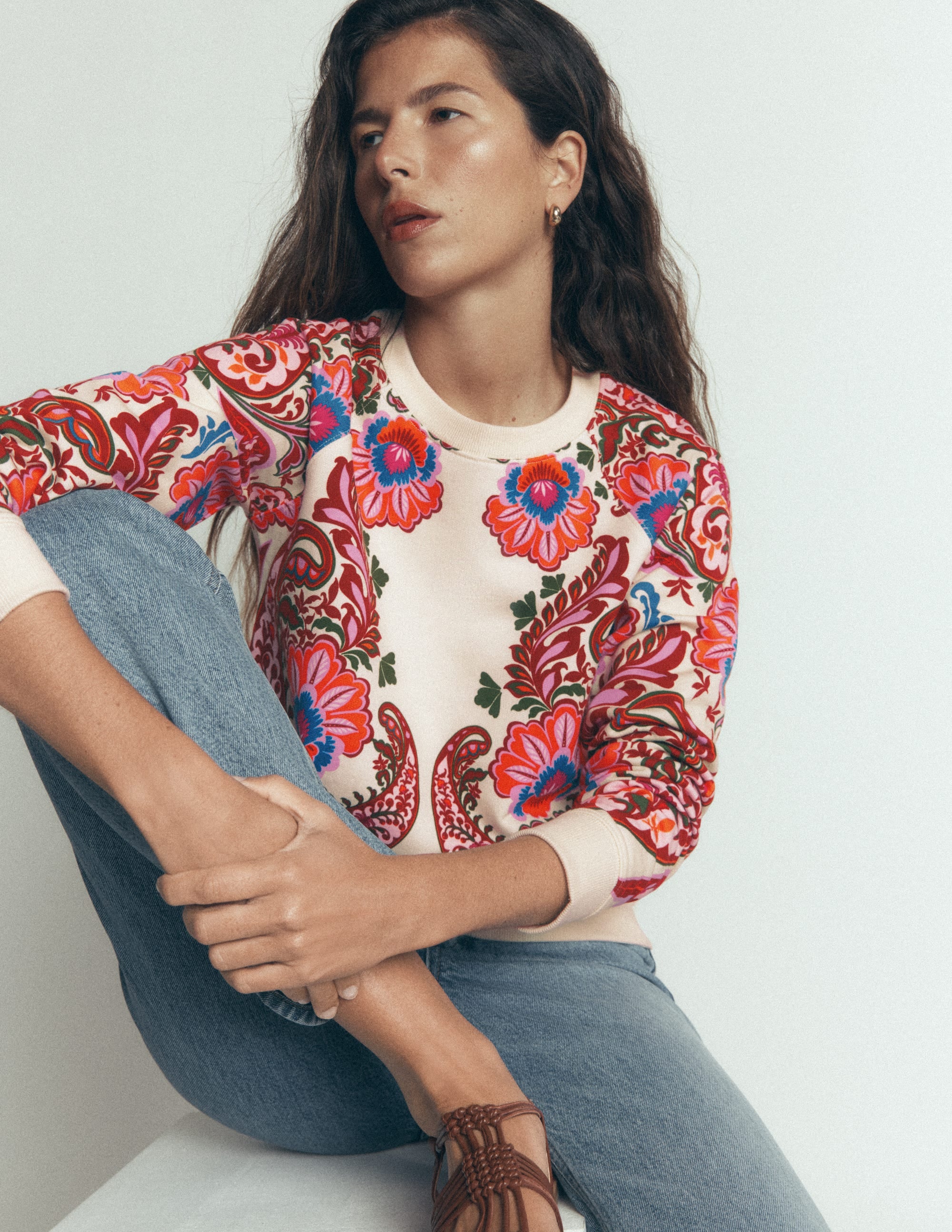 Rosa Printed Sweatshirt-Multi, Bohemia Dream - Image 2