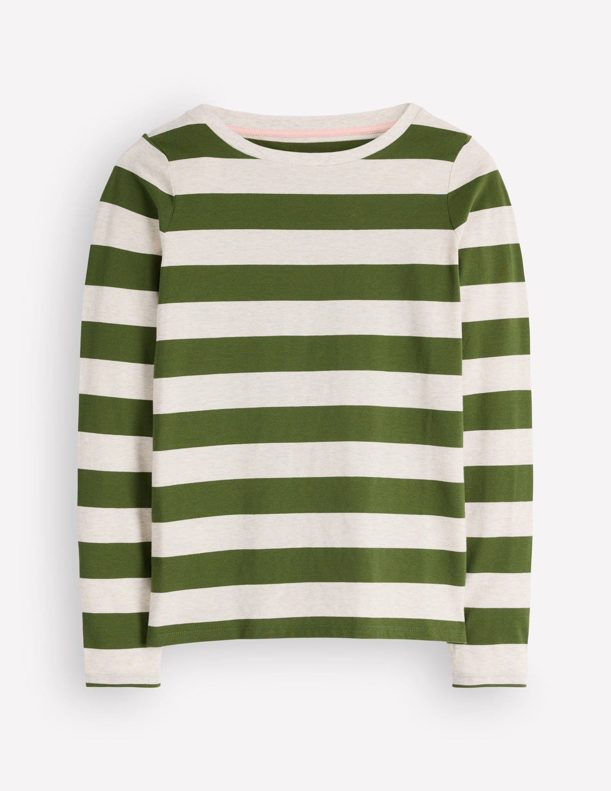 Olivia Long Sleeve Breton-Chive and Oatmeal - Image 4