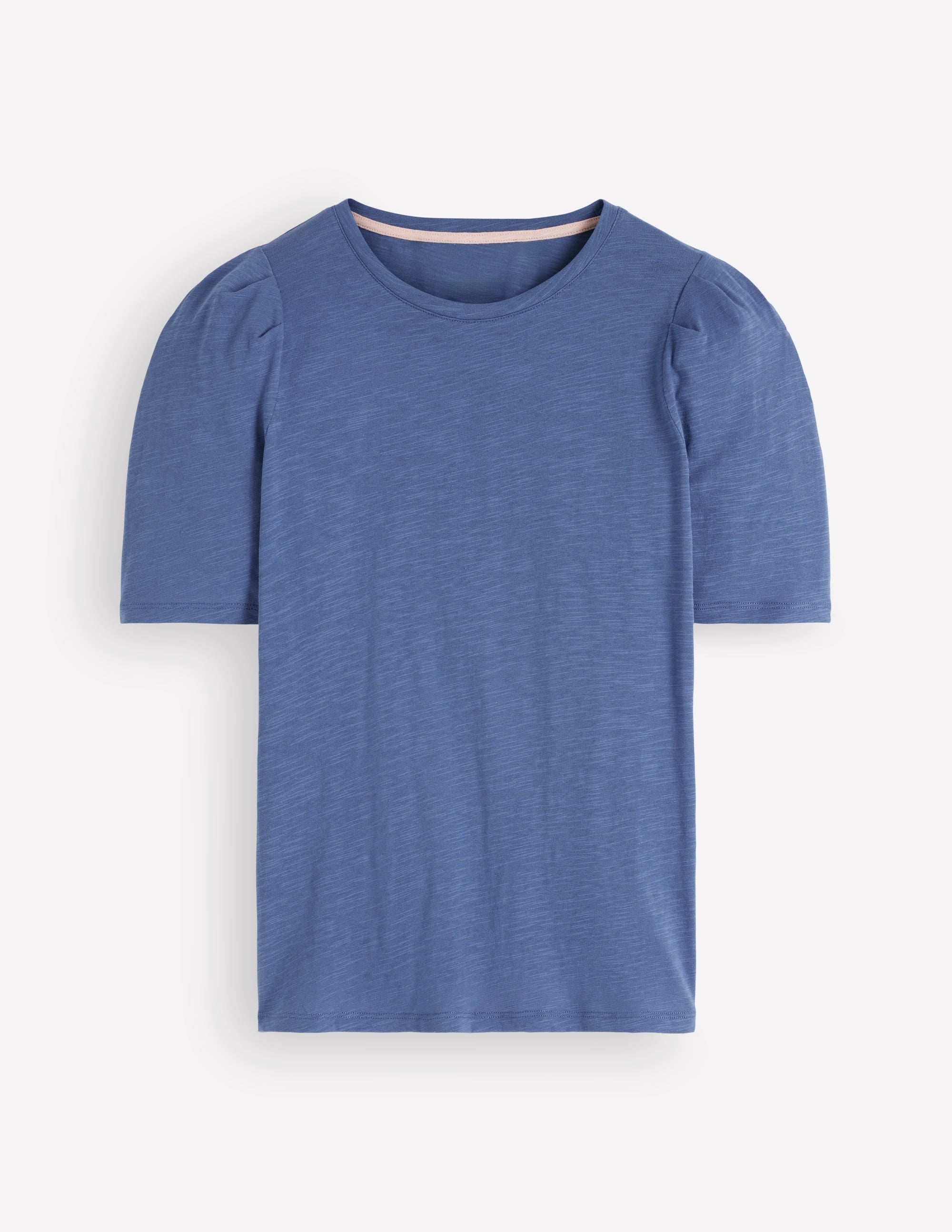 Sophie Puff Sleeve T-shirt-Denim Blue - Image 5