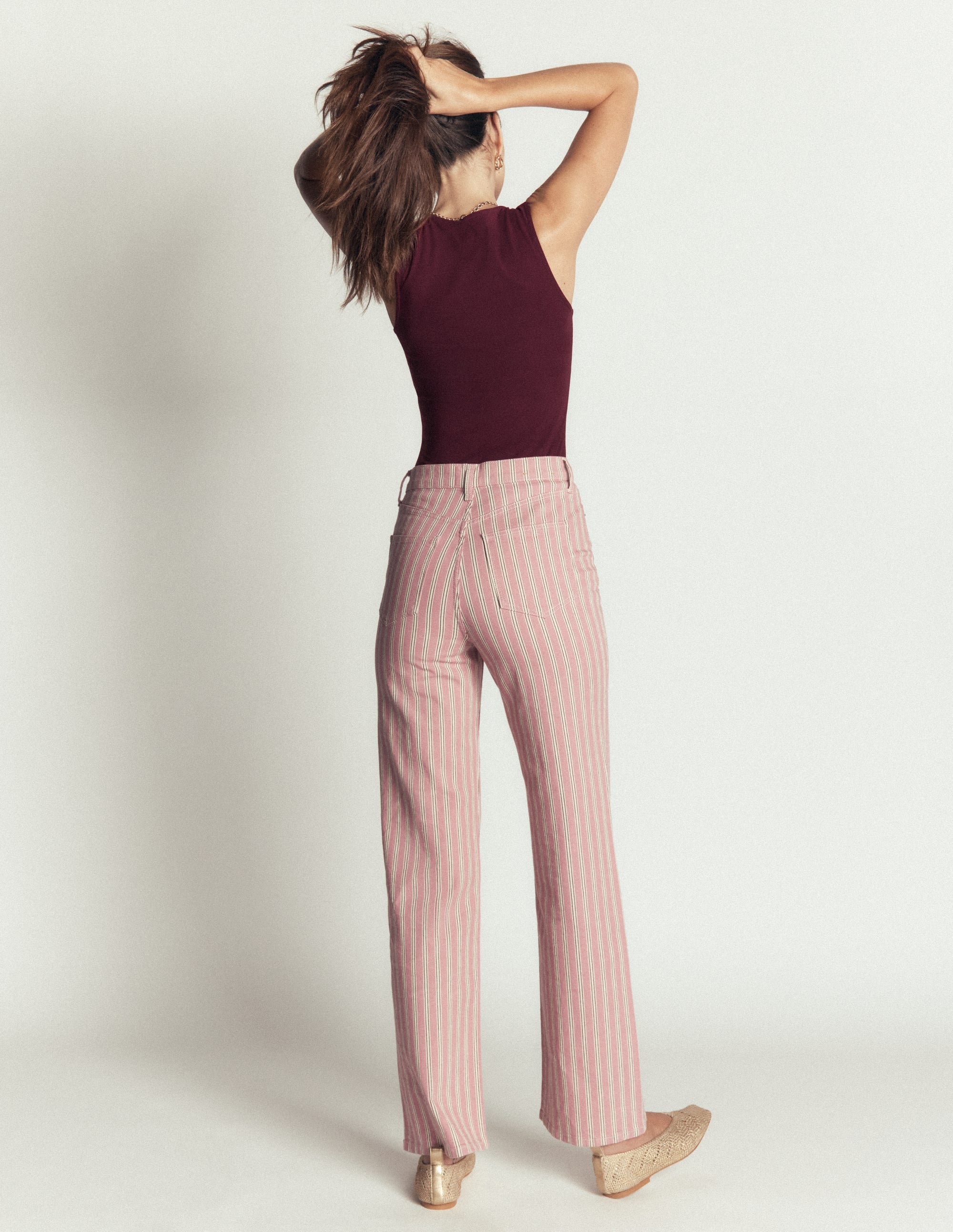 Brooke Double Layer Tank-Dark Cherry - Image 3