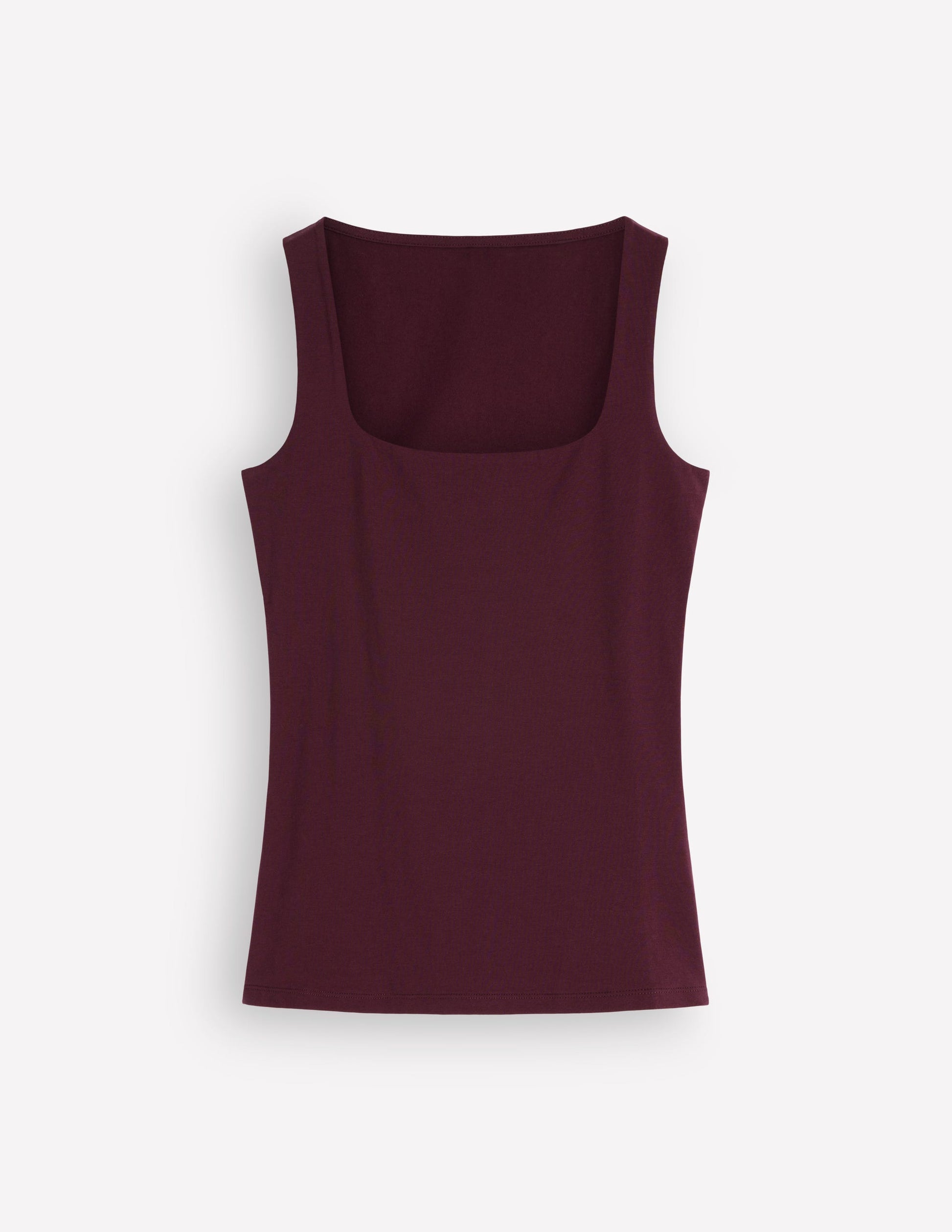Brooke Double Layer Tank-Dark Cherry-4