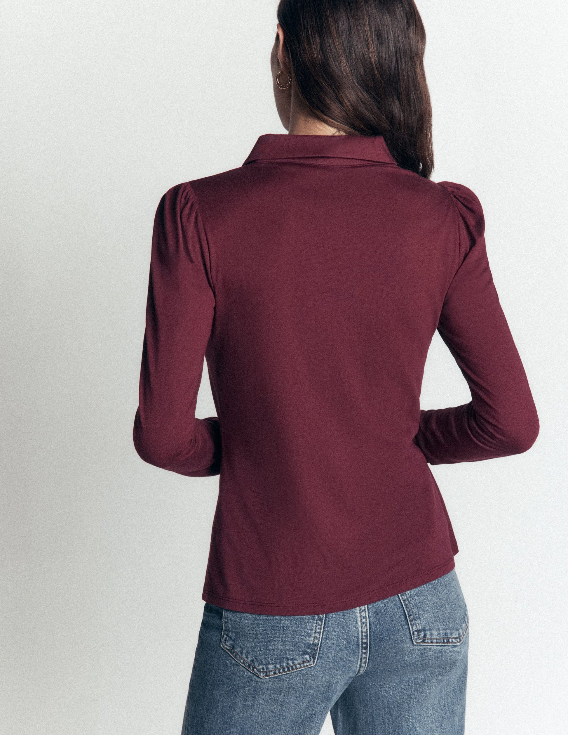 Zip Collar Supersoft Top-Deep Wisteria-3