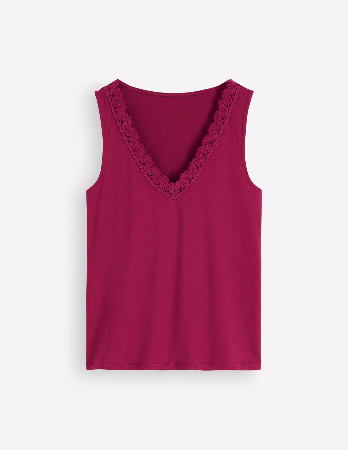 Supersoft V Neck Trim Vest-Beetroot Red-5