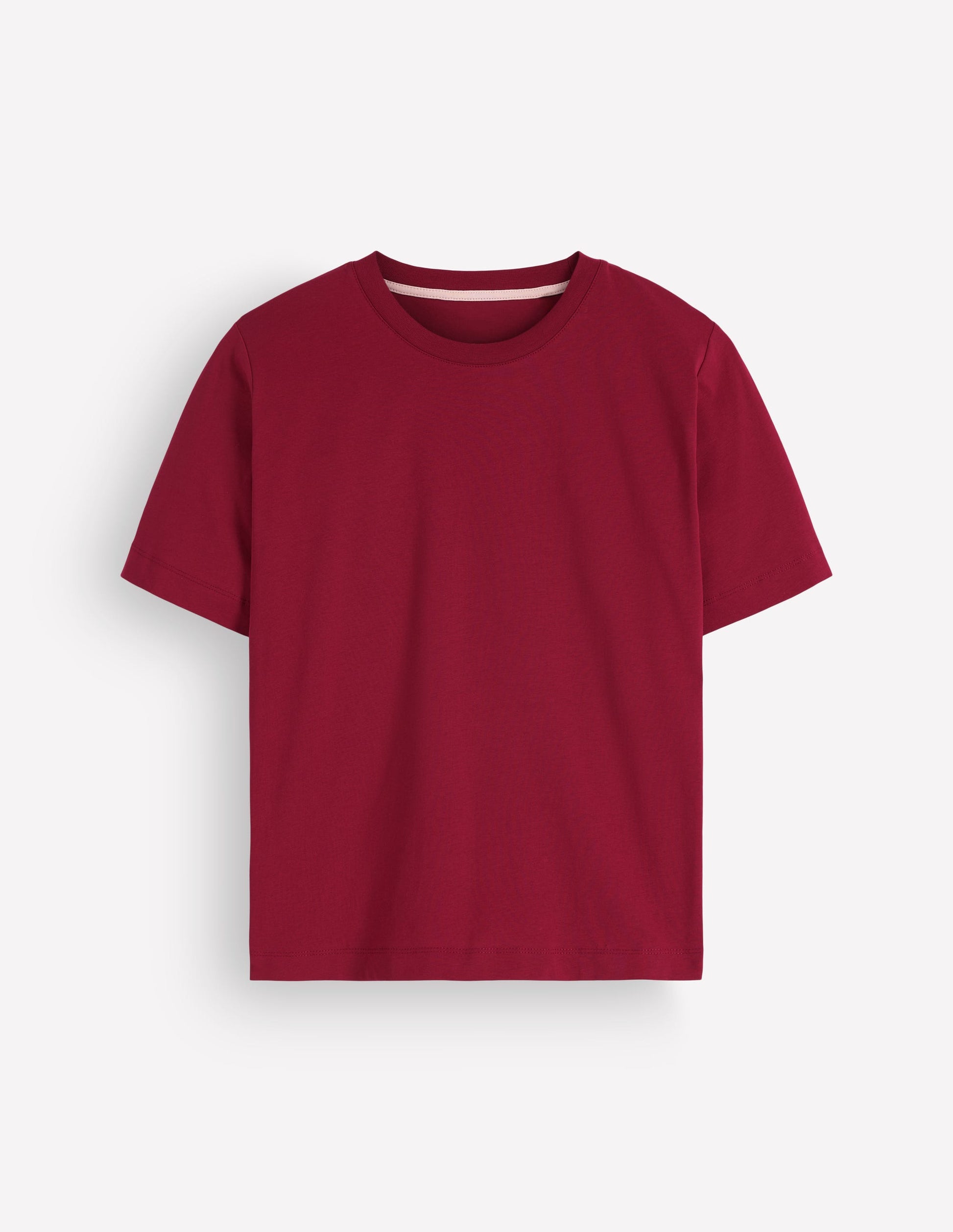 Relaxed Cotton T-shirt-Ruby Red-5