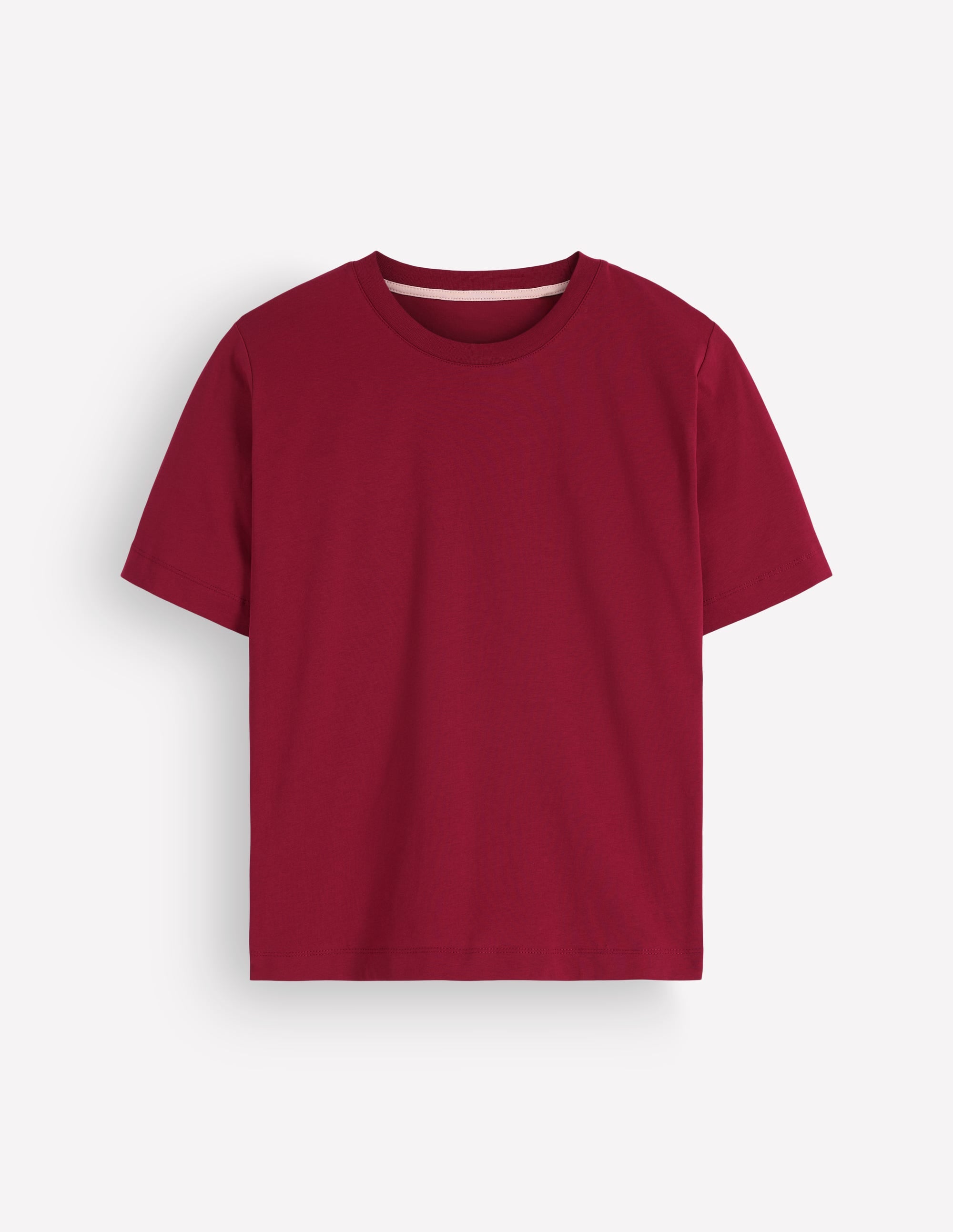 Relaxed Cotton T-shirt-Ruby Red - Image 5