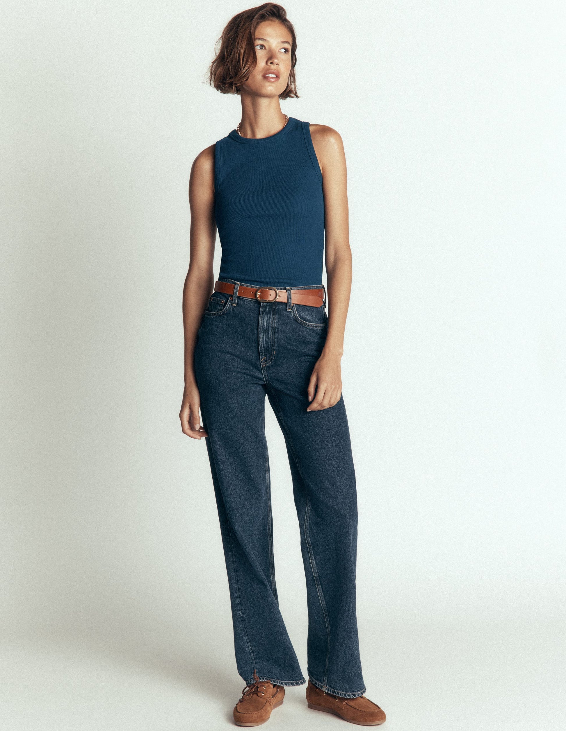 Ribbed Racer Vest-Midnight Ocean-6